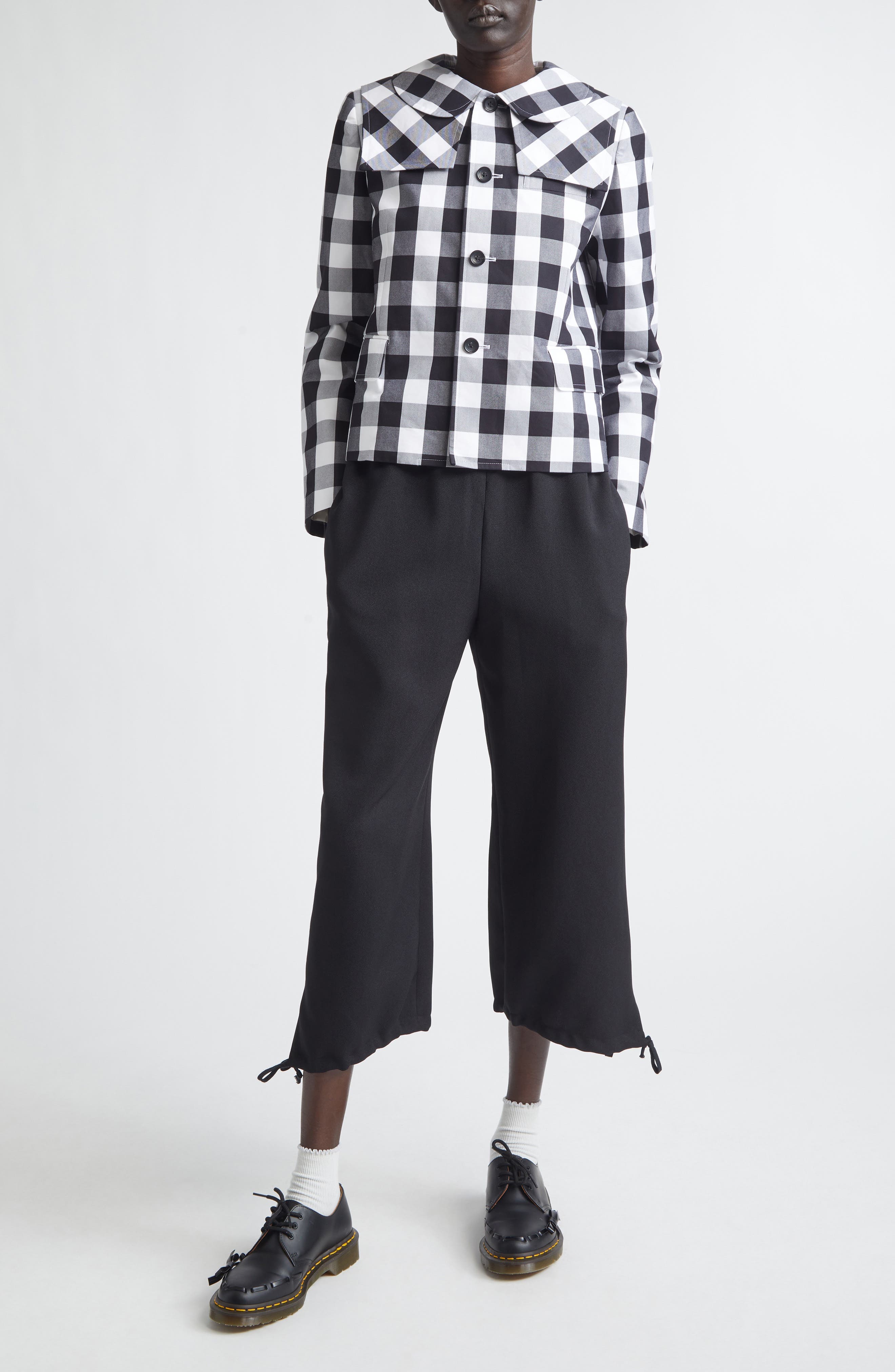 Big Gingham Cotton Jacket - image 2