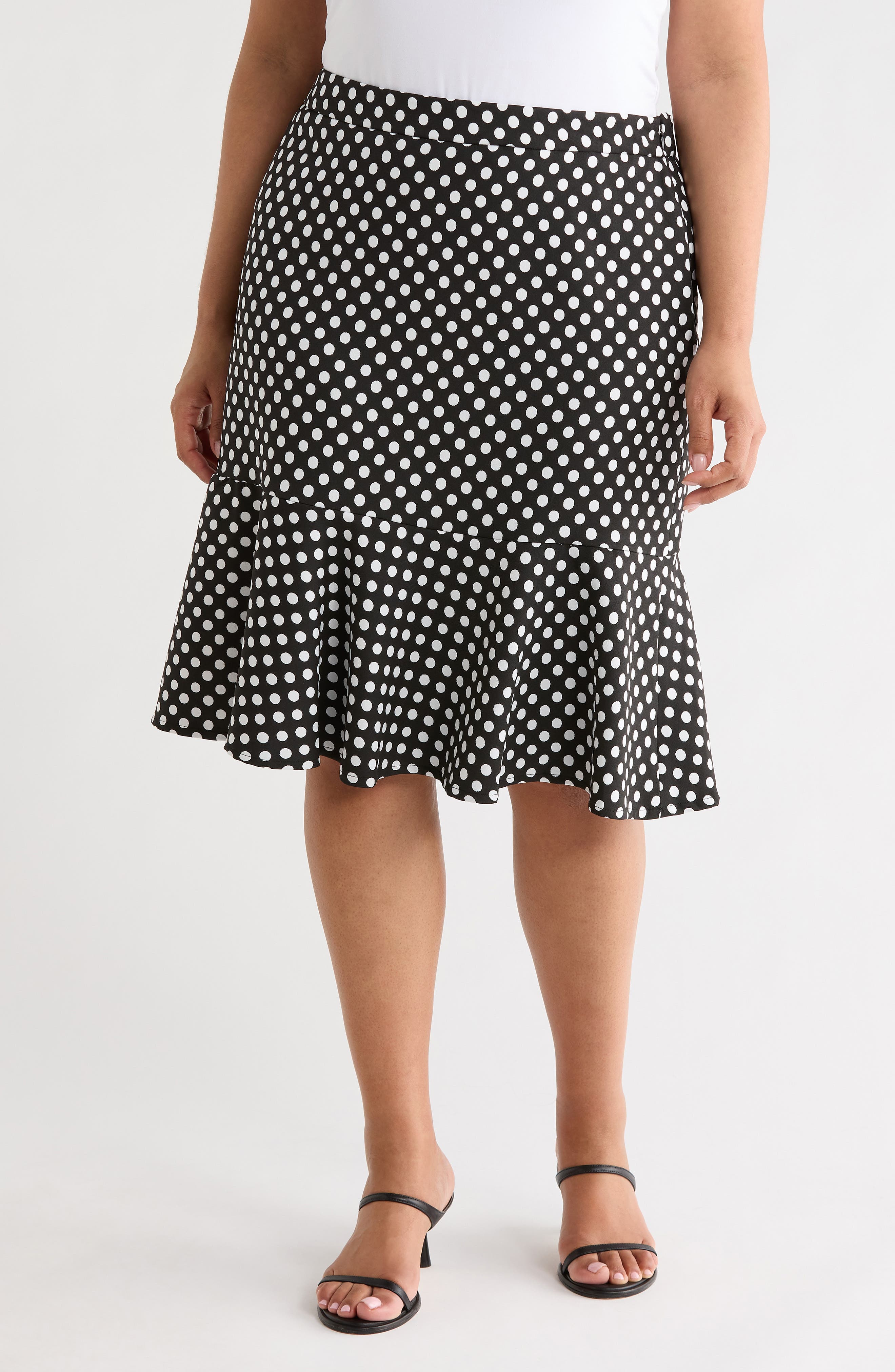Dot Frill Hem Skirt - image 1