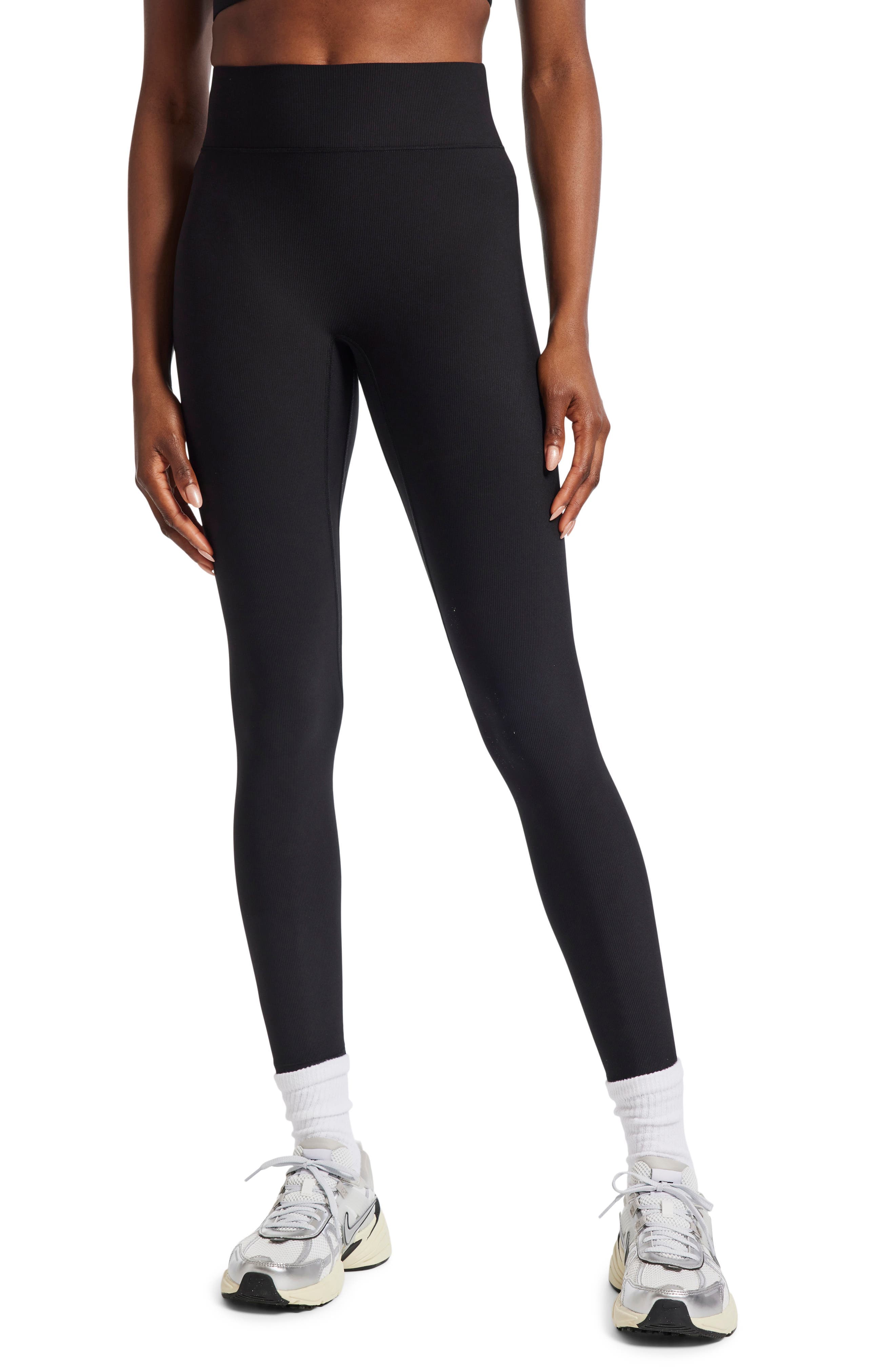 Center Stage High Waist Rib Leggings - image 1