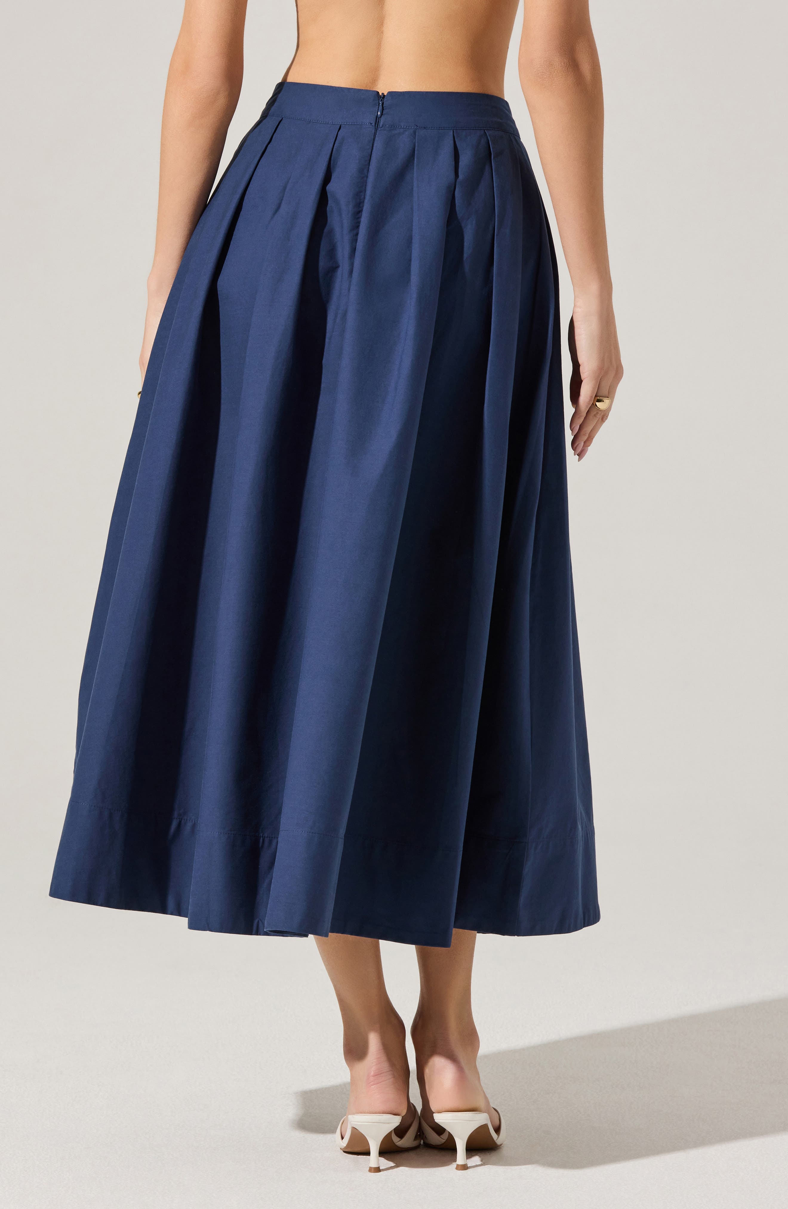 Cotton Midi Skirt - image 2