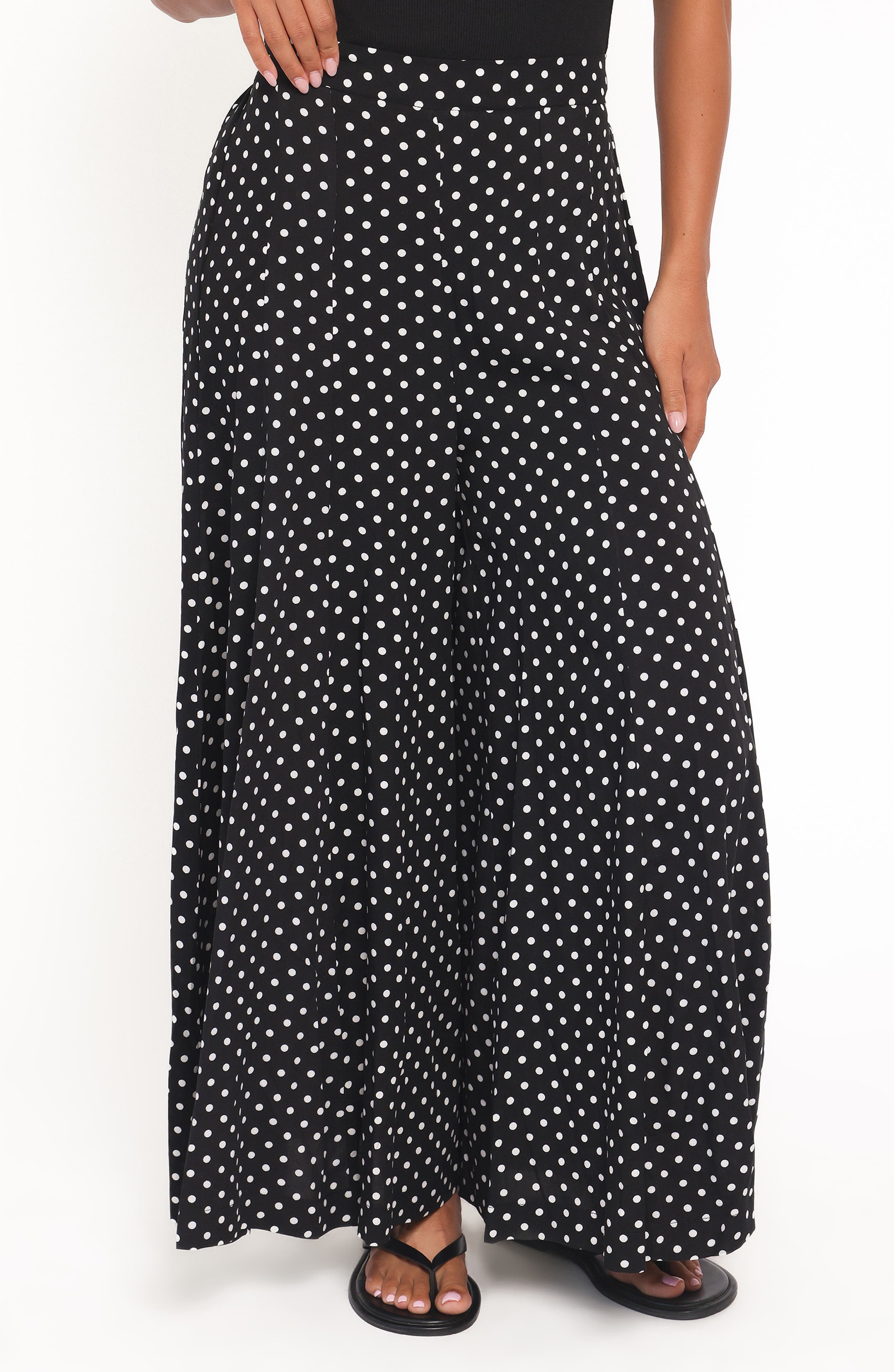 Neveah Polka Dot Wide Leg Pants - image 1