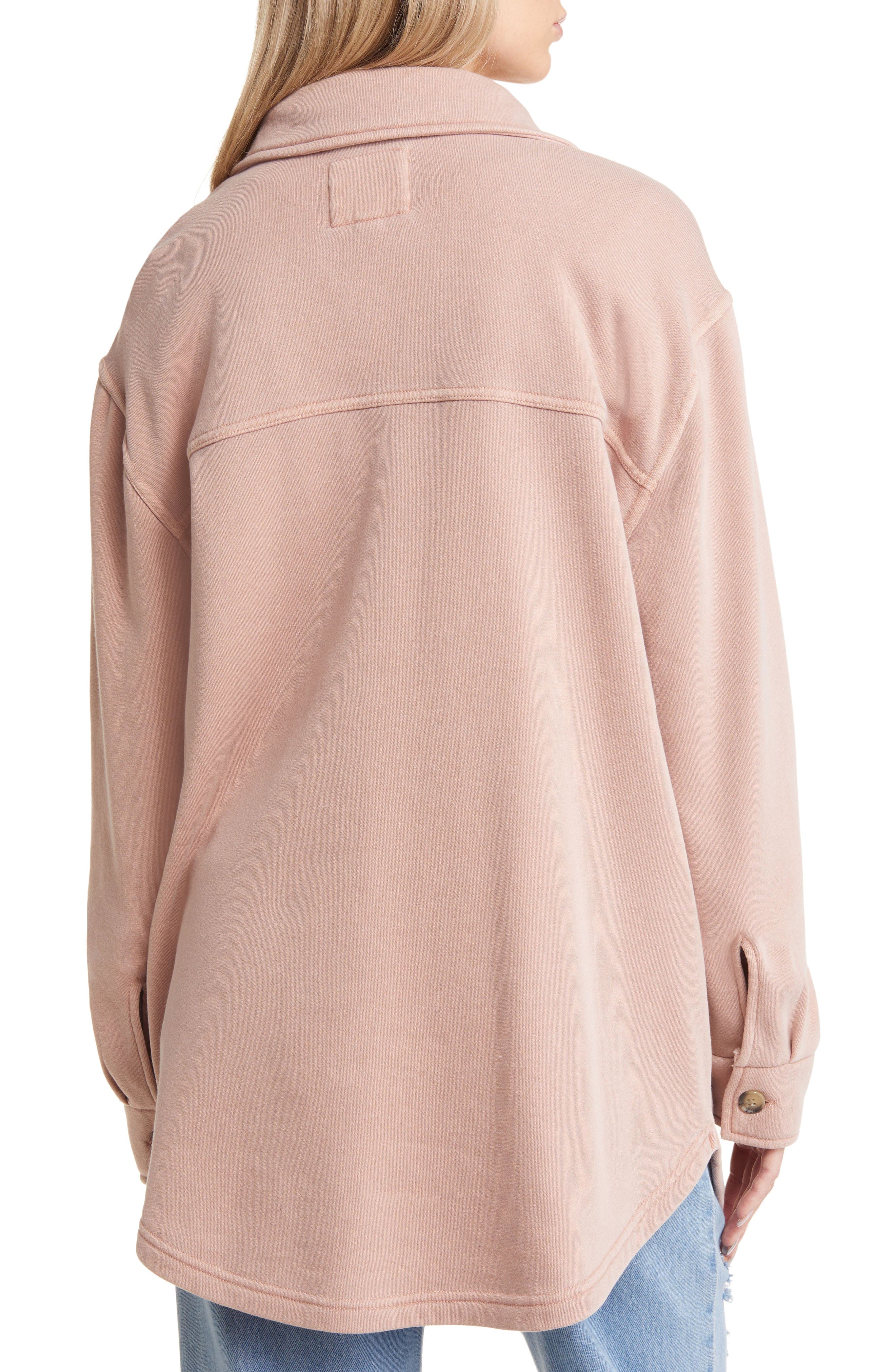 Longline Sweatshirt Knit Shacket - image 2