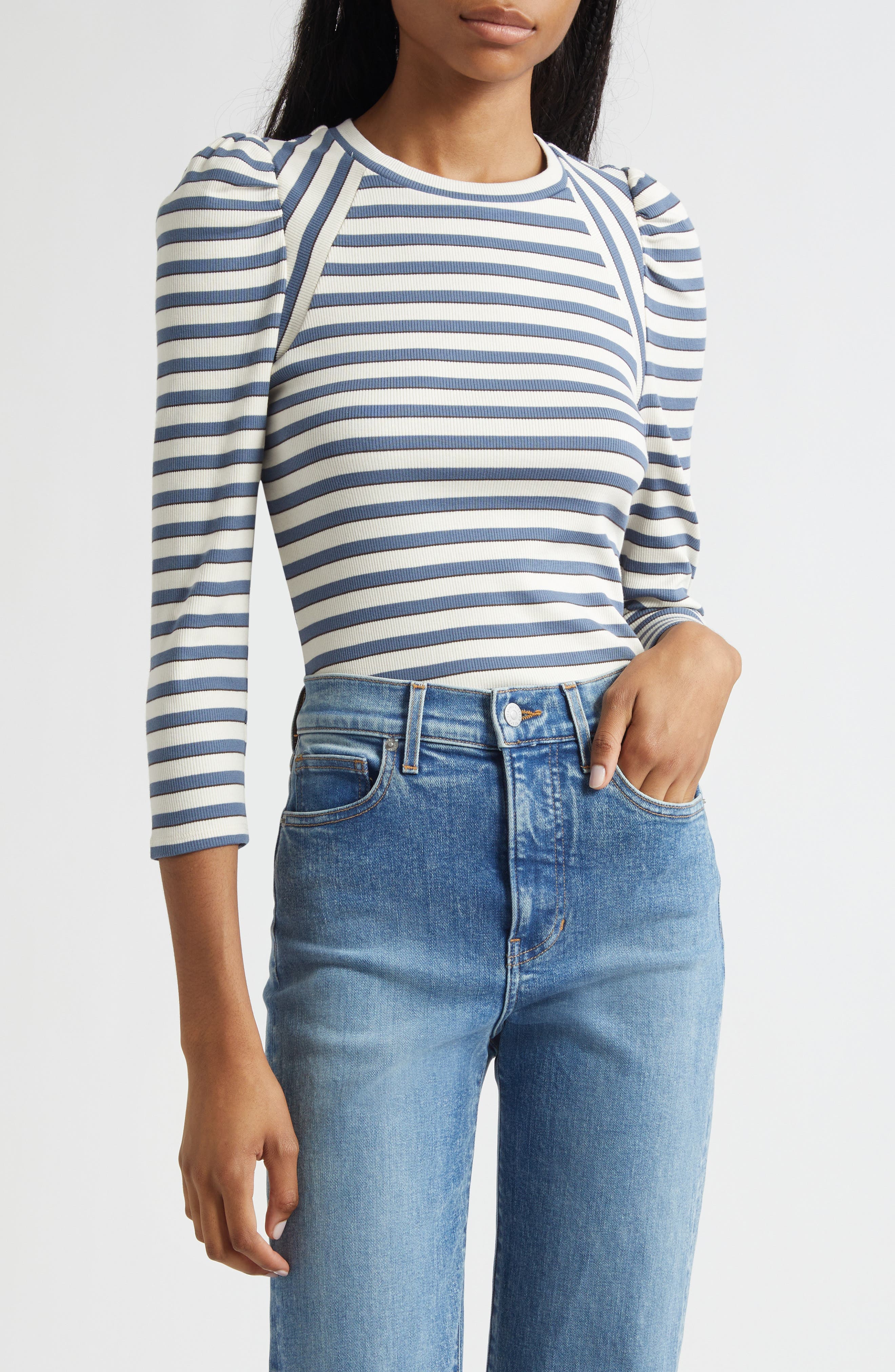 Delano Stripe Raglan Sleeve Top - image 1