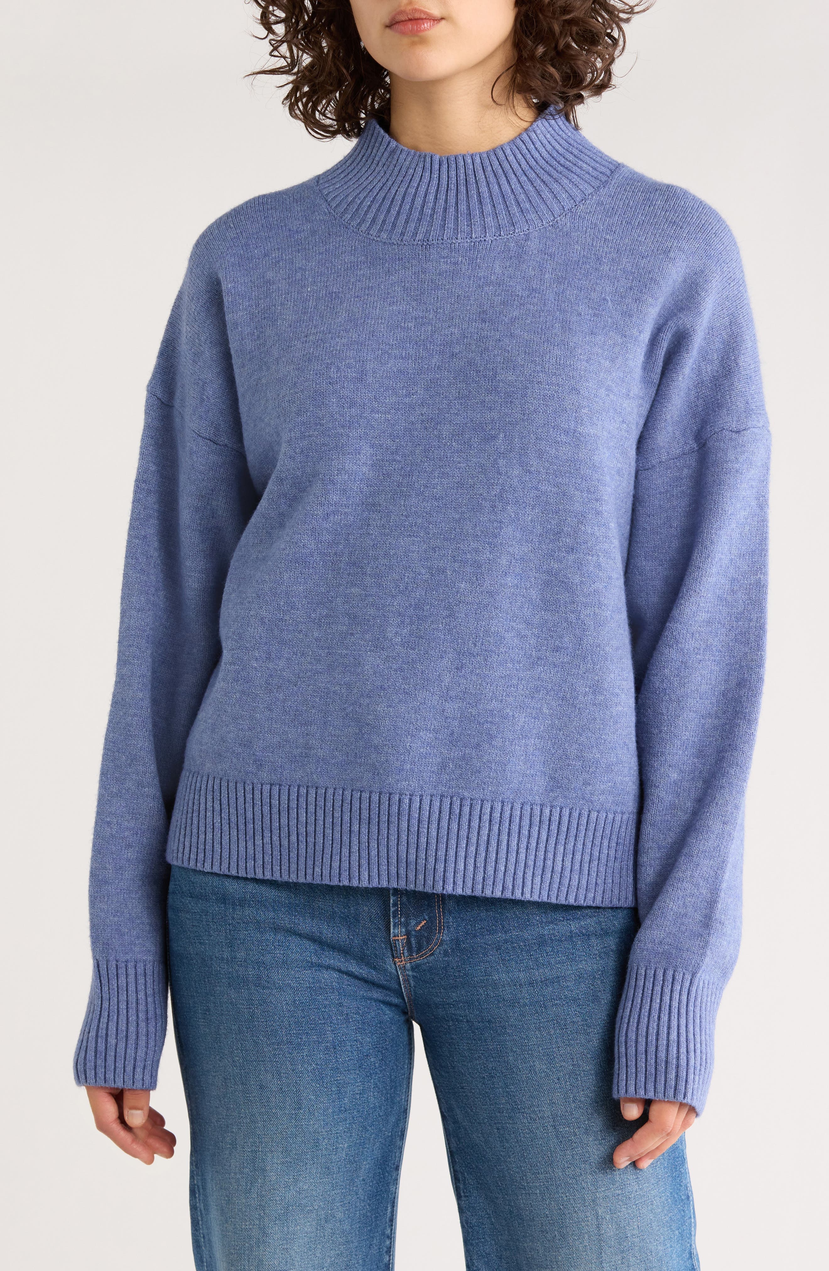 Mock Neck Pullover Sweater - image 3