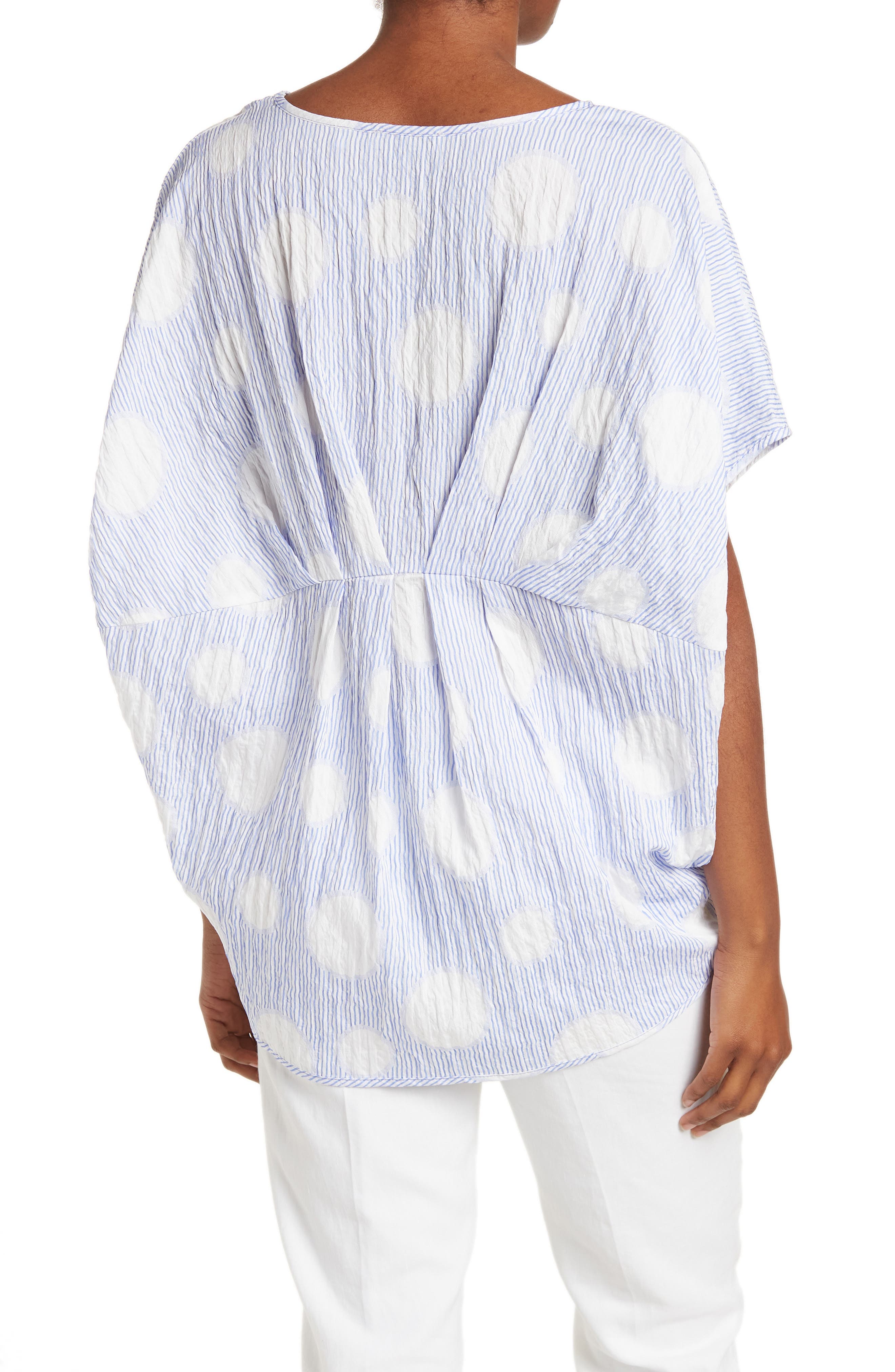 Pleated Hi-Low Hem Top - image 2