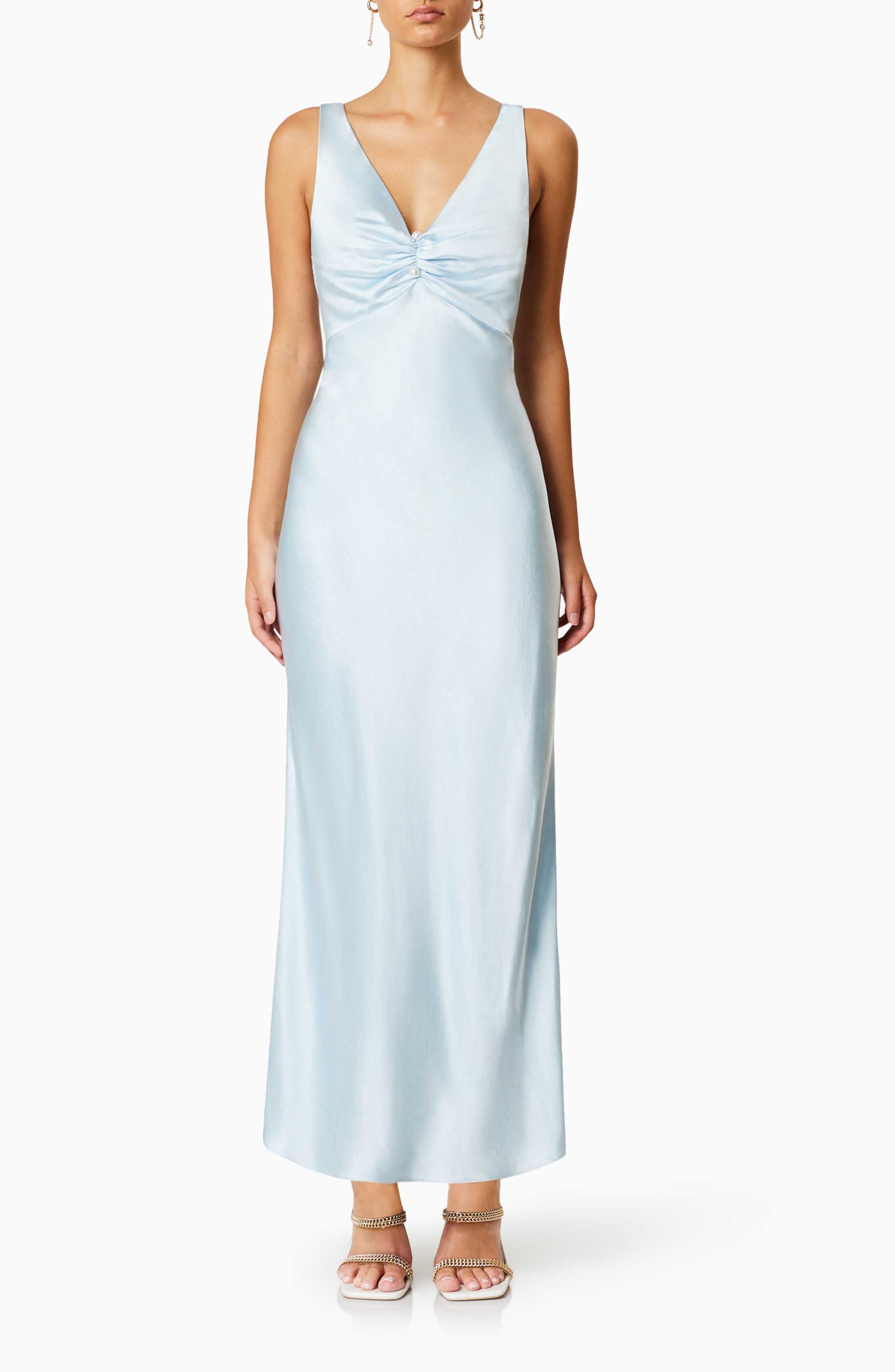 Rendevous Sleeveless Satin Gown - image 1
