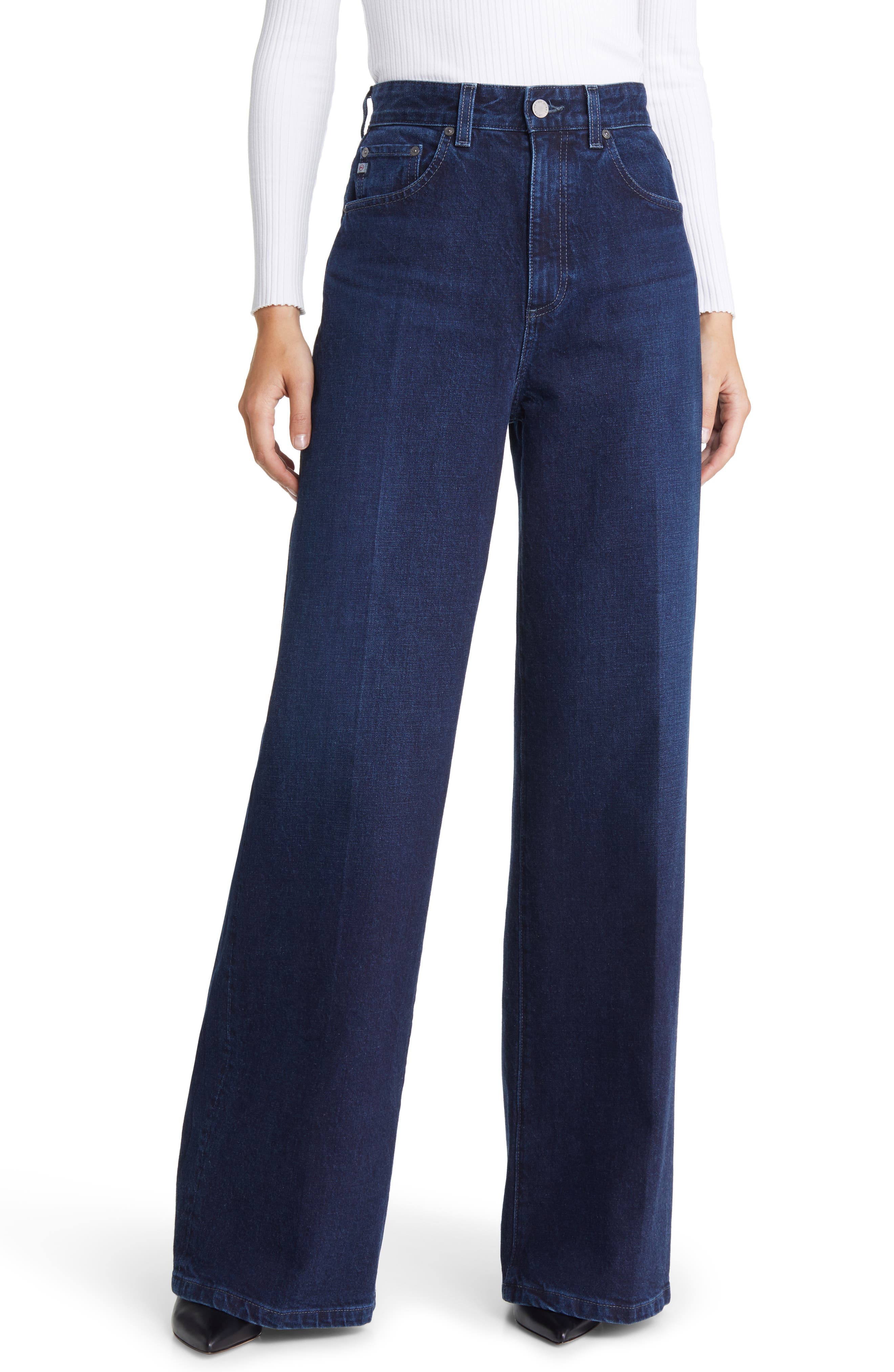 Devin High Waist Wide Leg Jeans - image 1