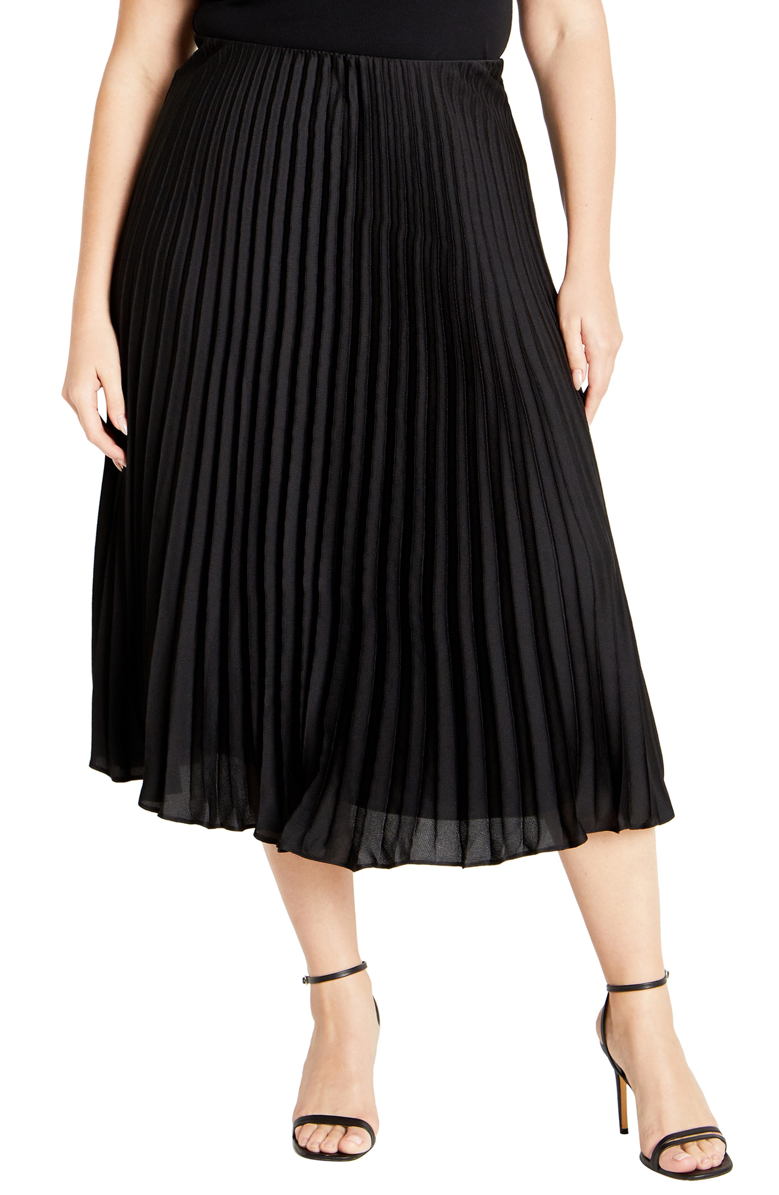 Selena Pleated Midi Skirt - image 1