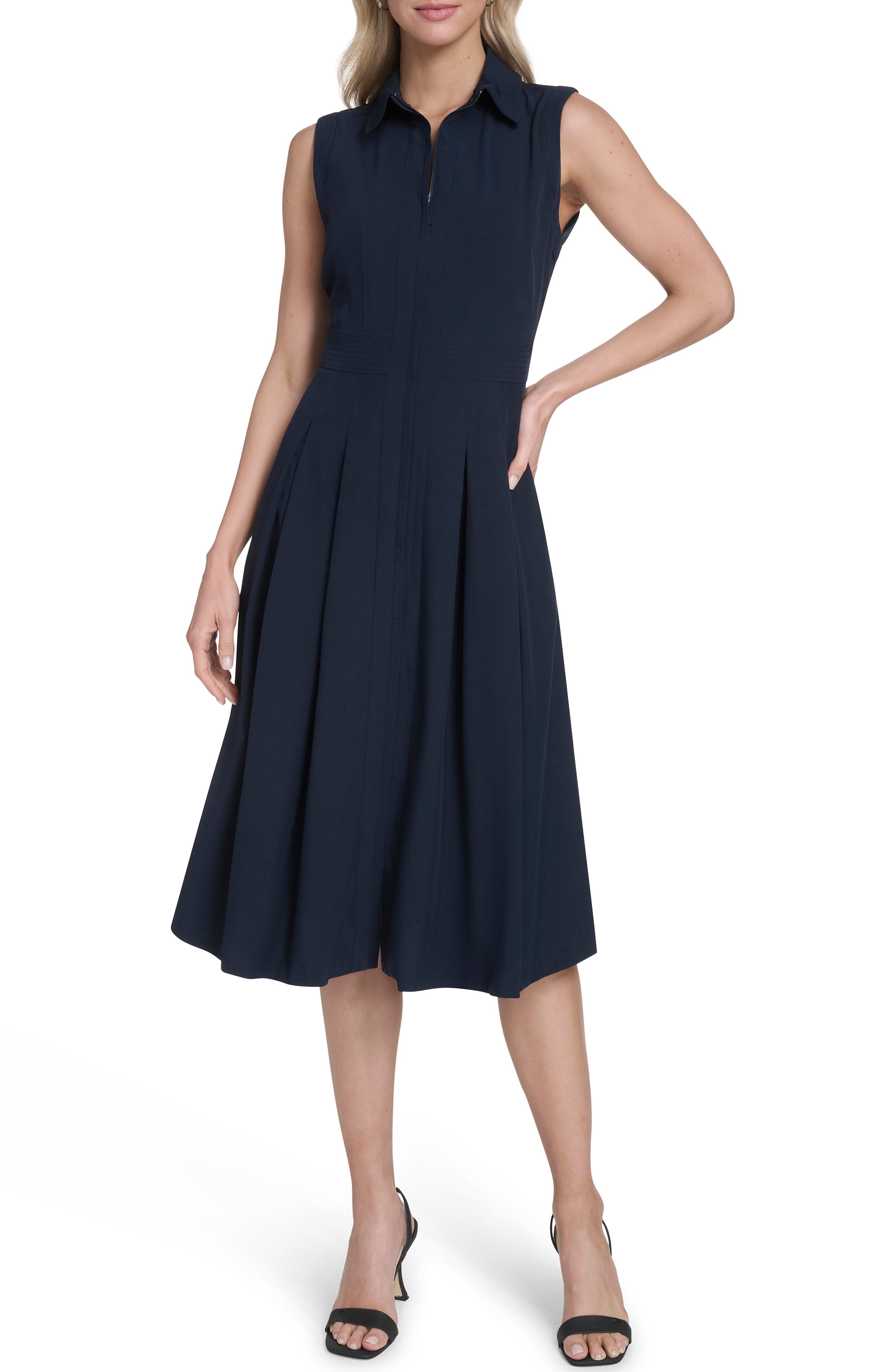 Commuter Sleeveless Shirtdress - image 3