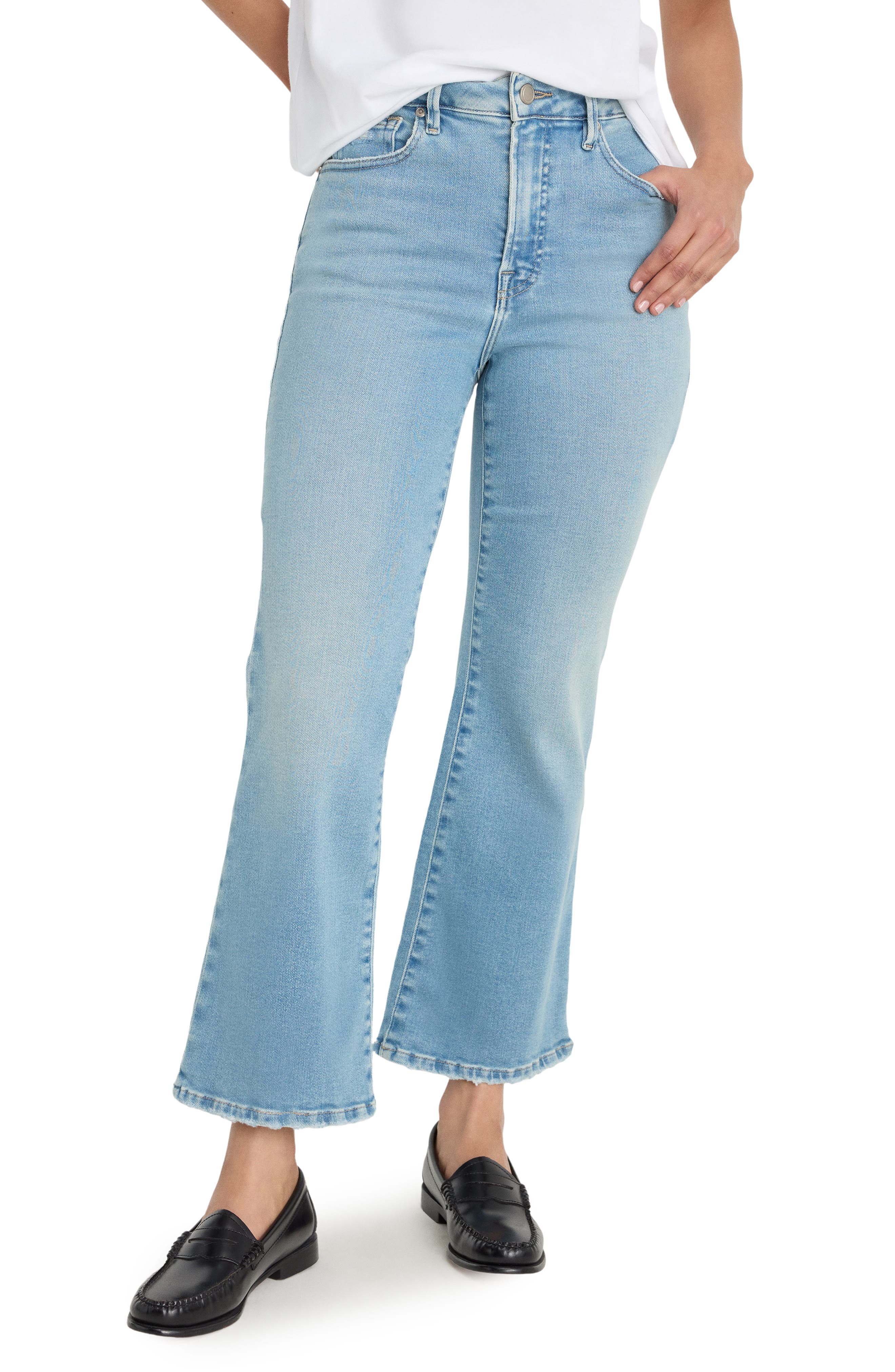 Soft-Tech Good Legs Crop Mini Bootcut Jeans - image 1