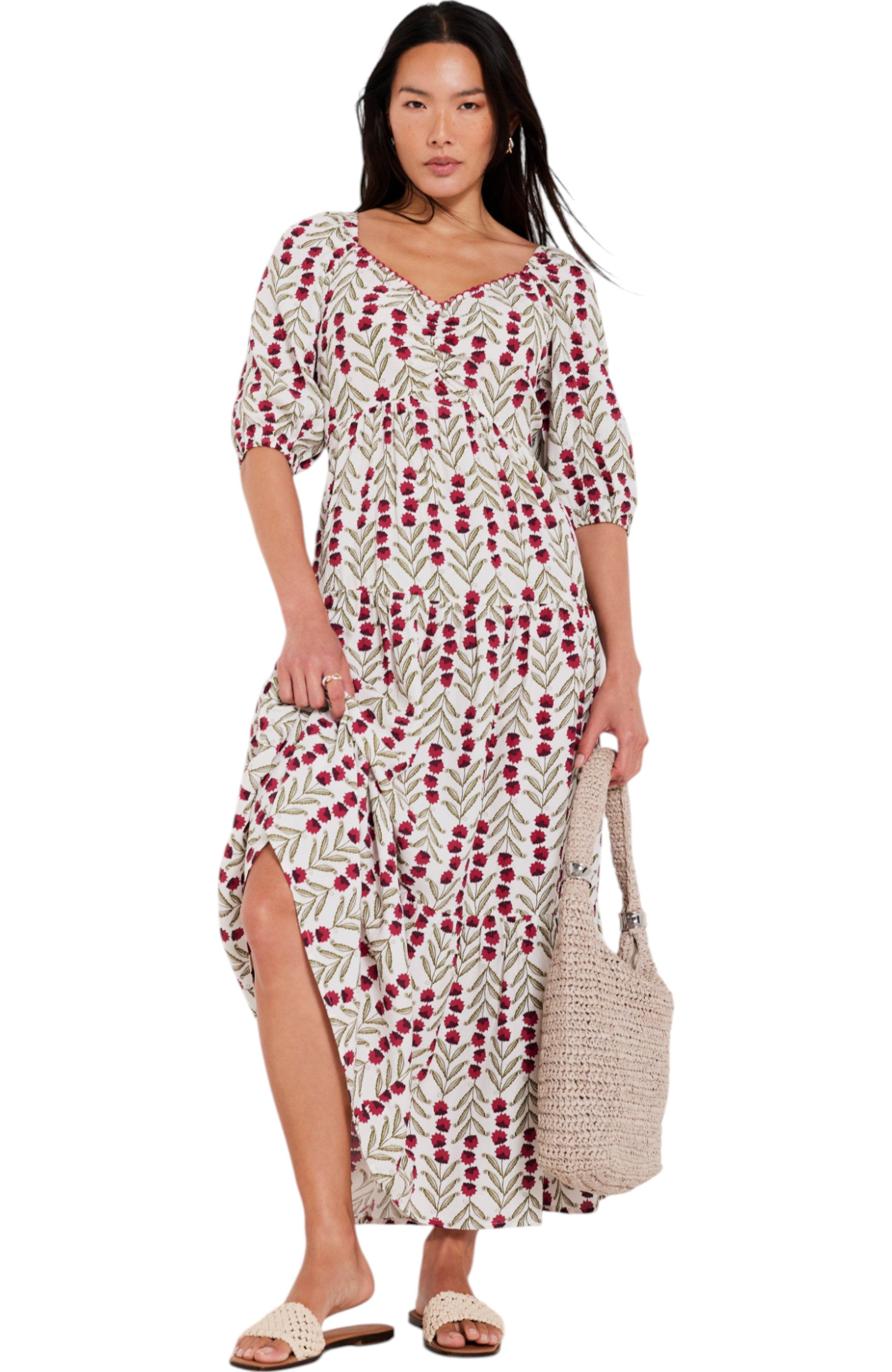 Print Boho Maxi Dress - image 1
