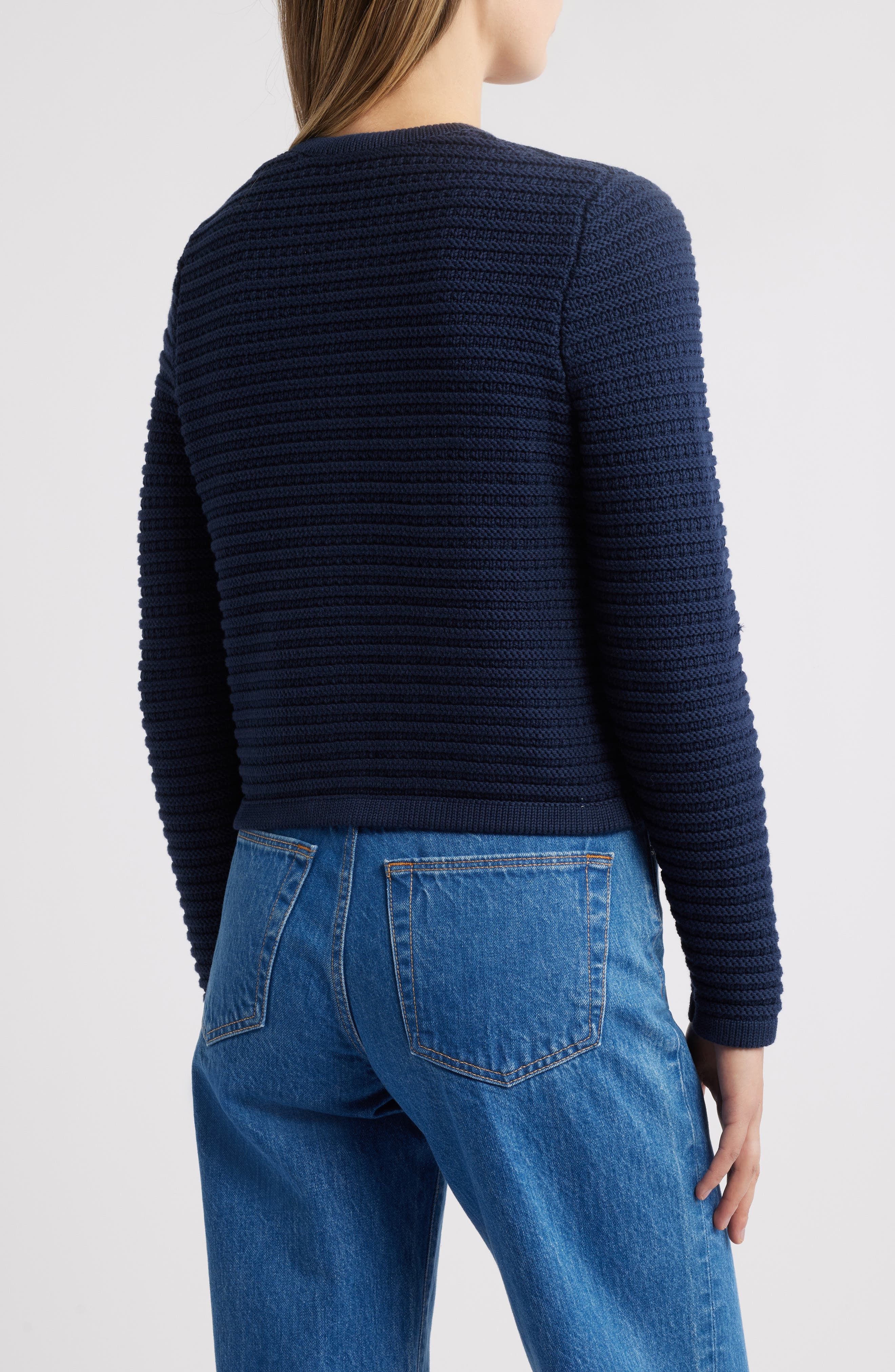 Textured Pima Cotton Cardigan - image 2