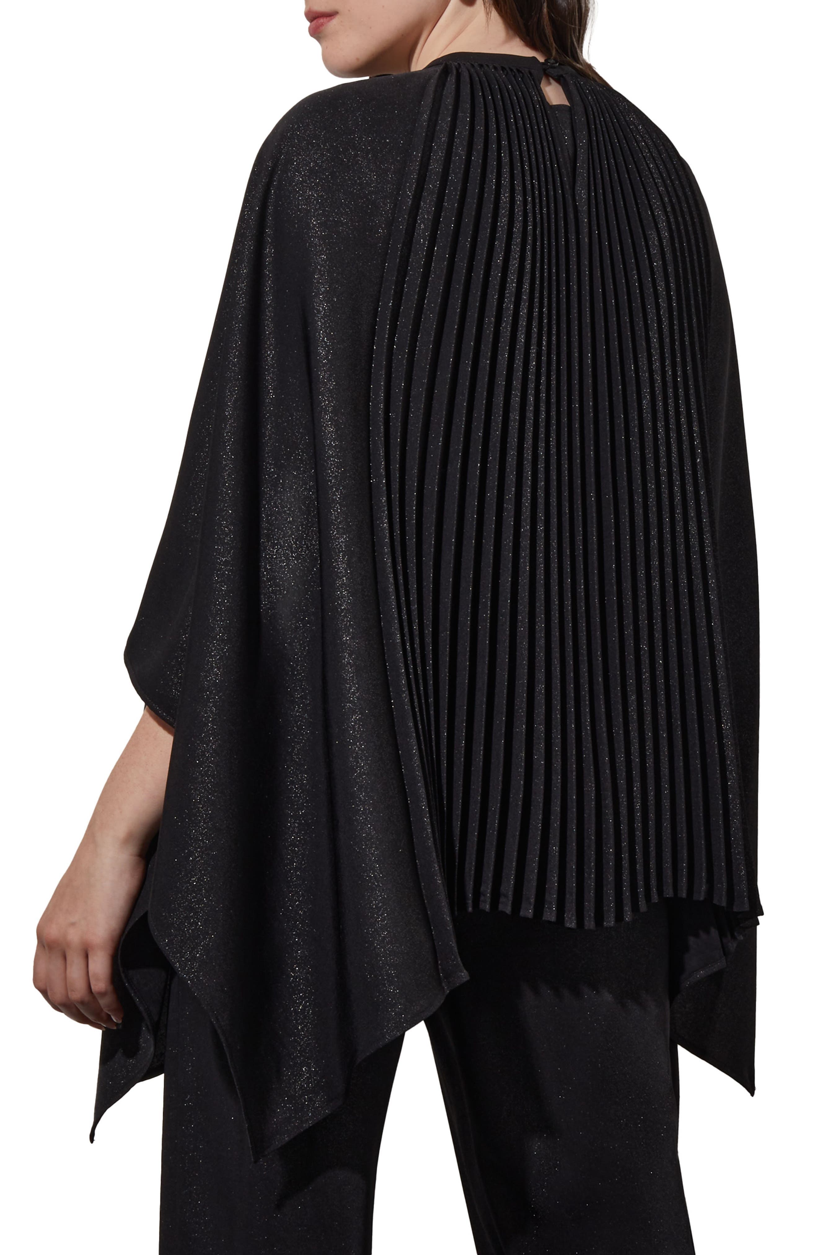 Shimmering Pleated Woven Top - image 2