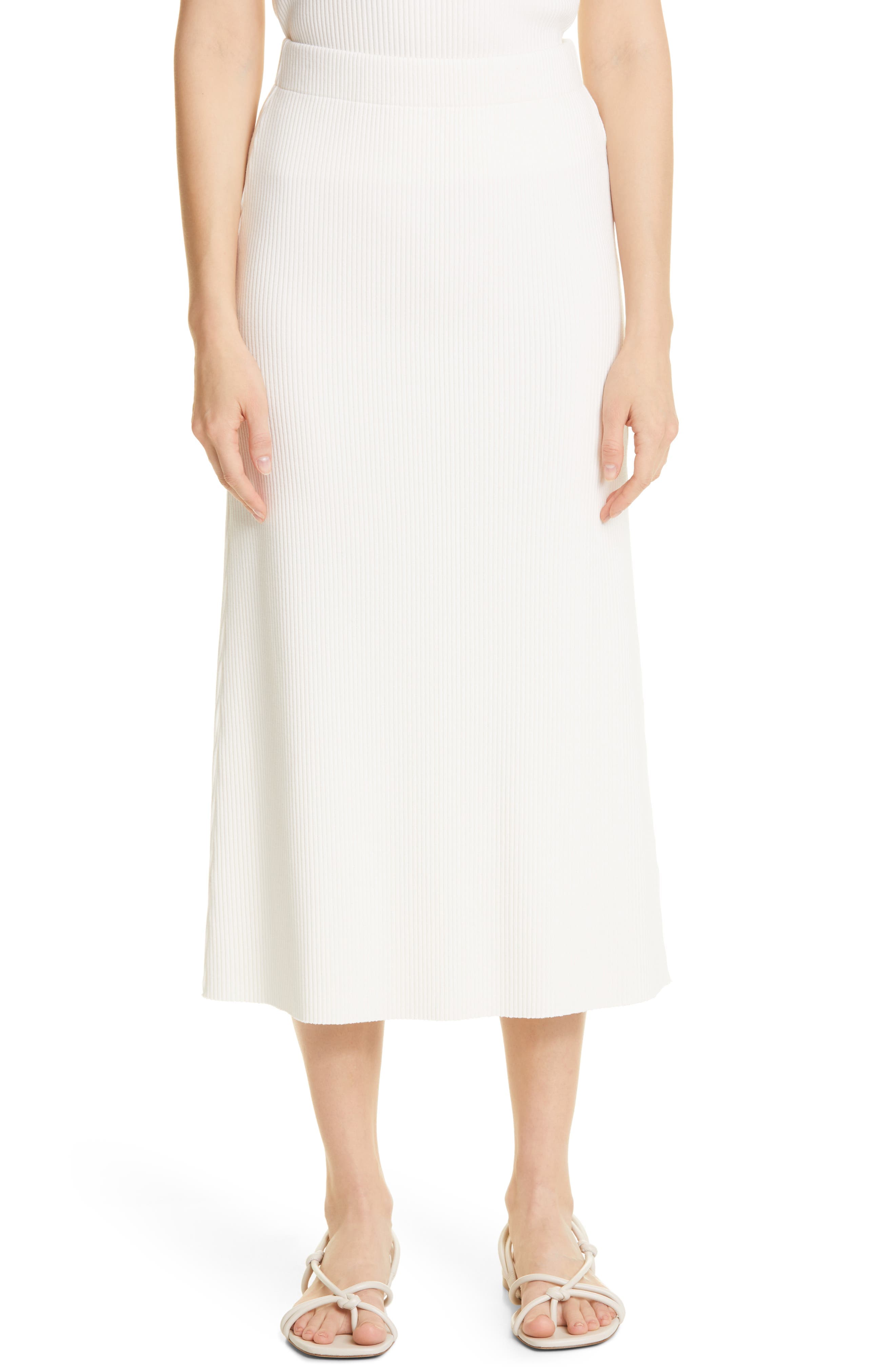 Ribbed Midi Skirt - image 1