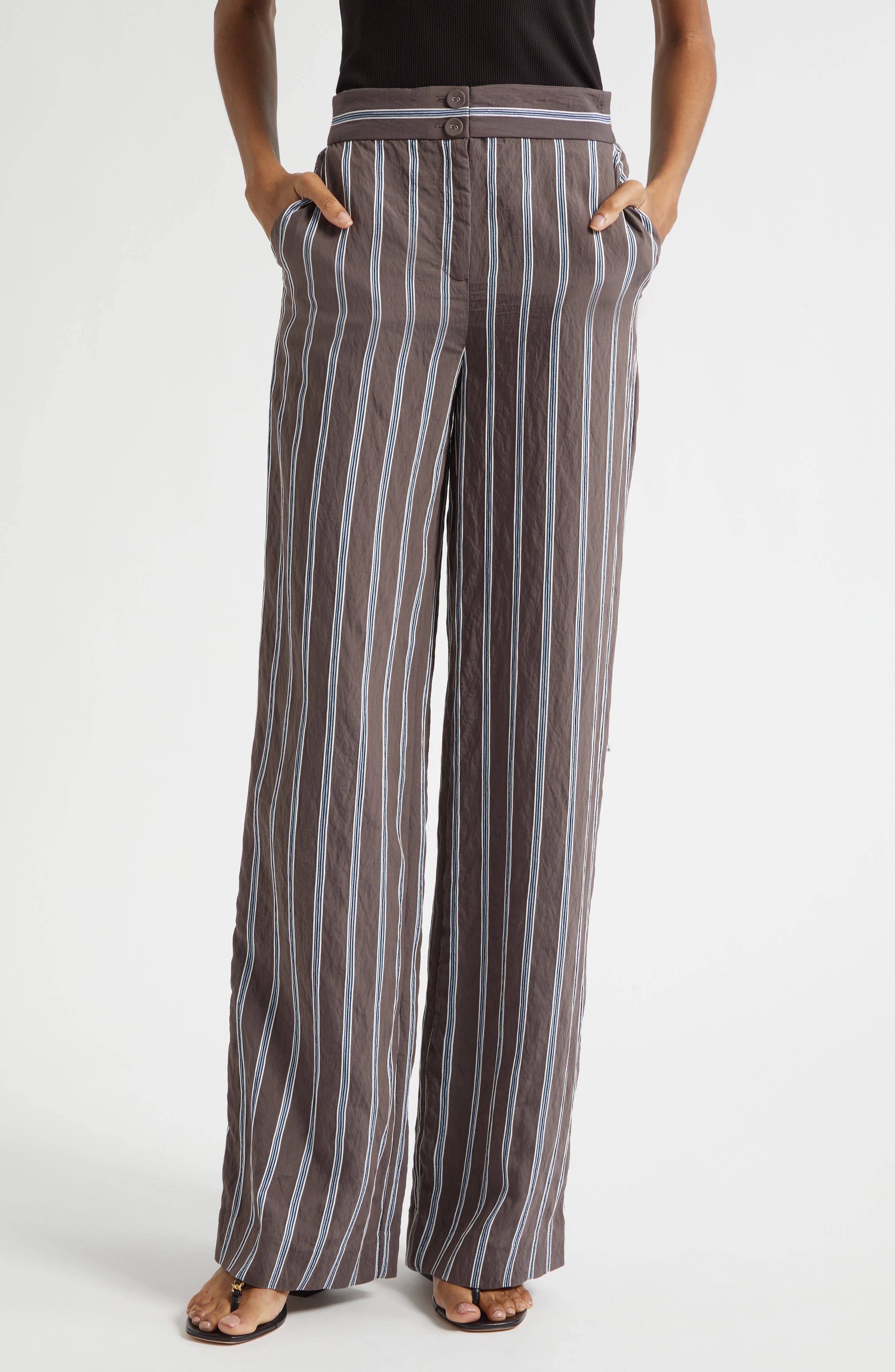 Carraway Stripe Wide Legs Pants - image 1