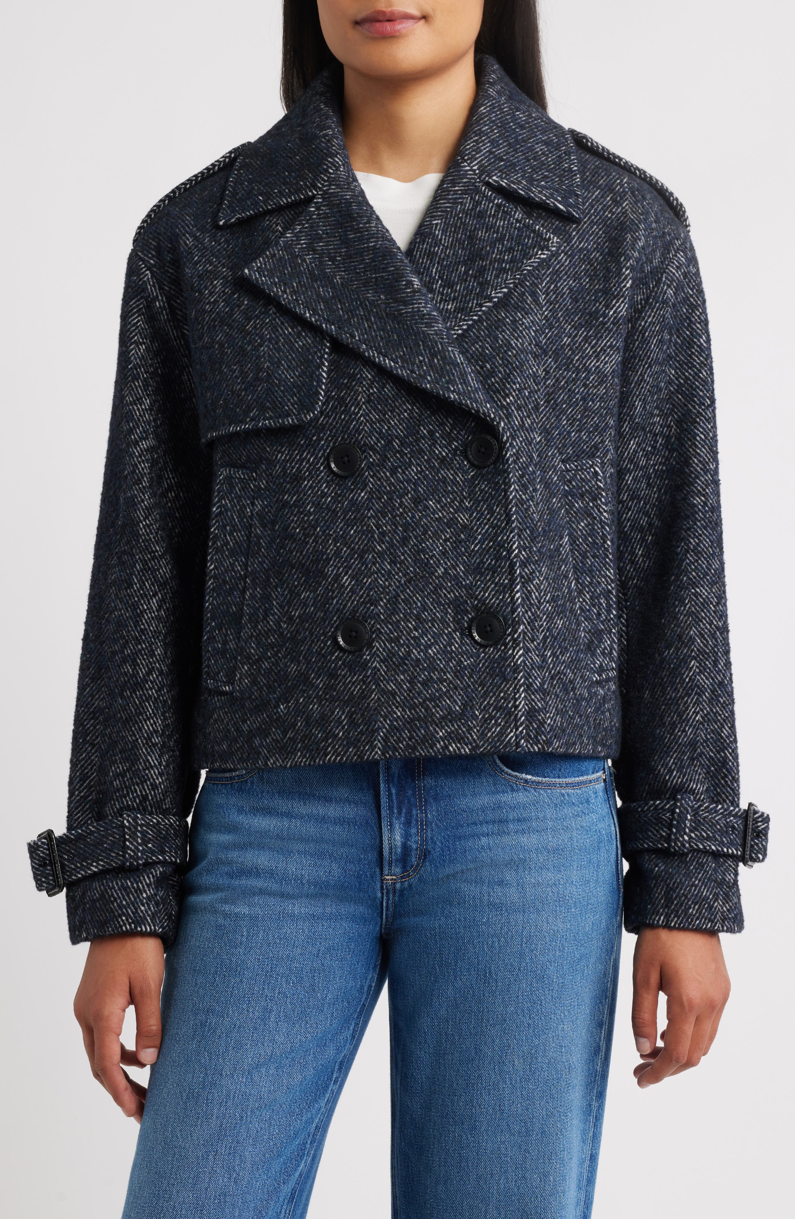 Short Trench Peacoat - image 1