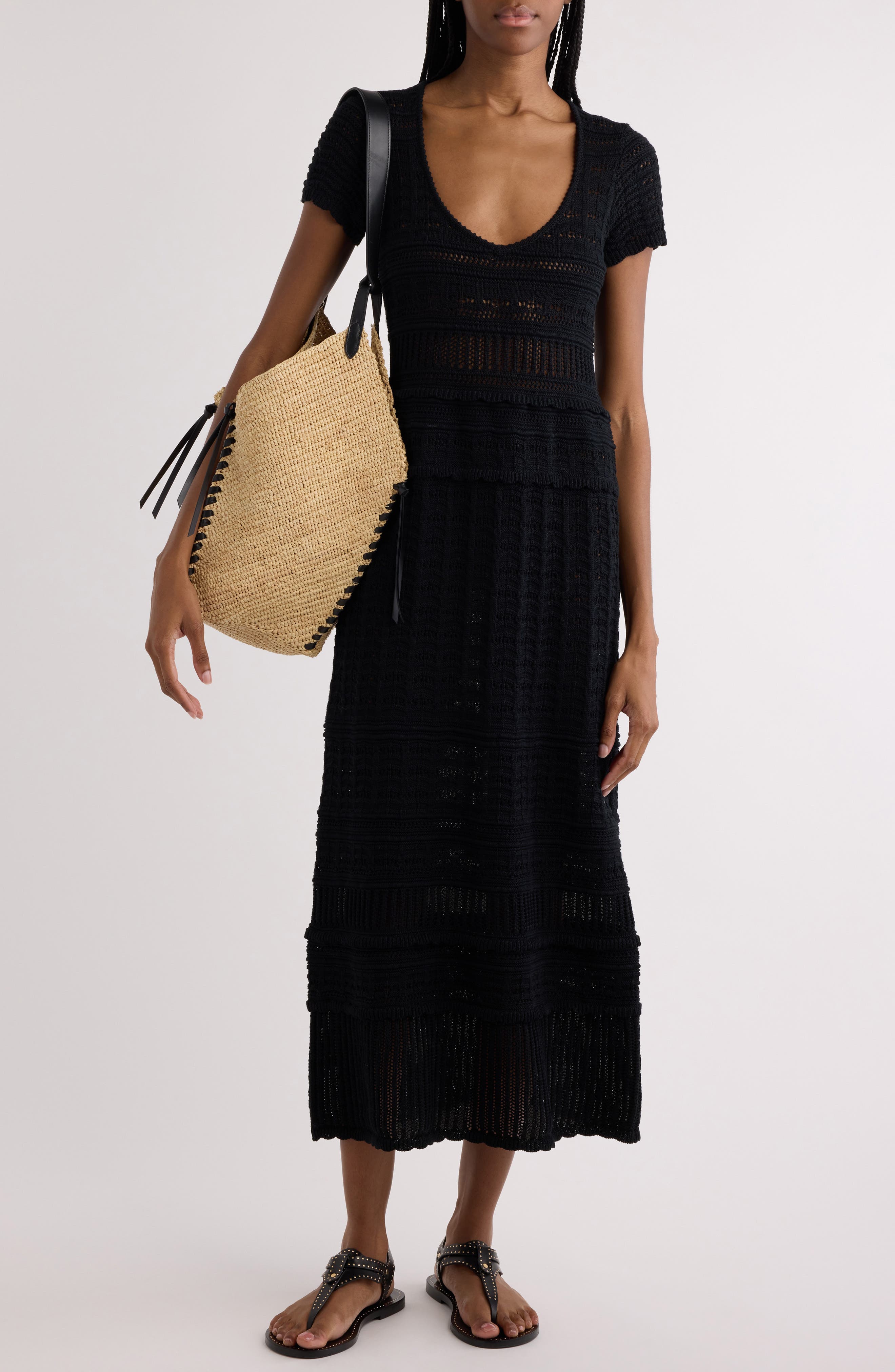 Aurore Open Stitch Sweater Dress - image 2