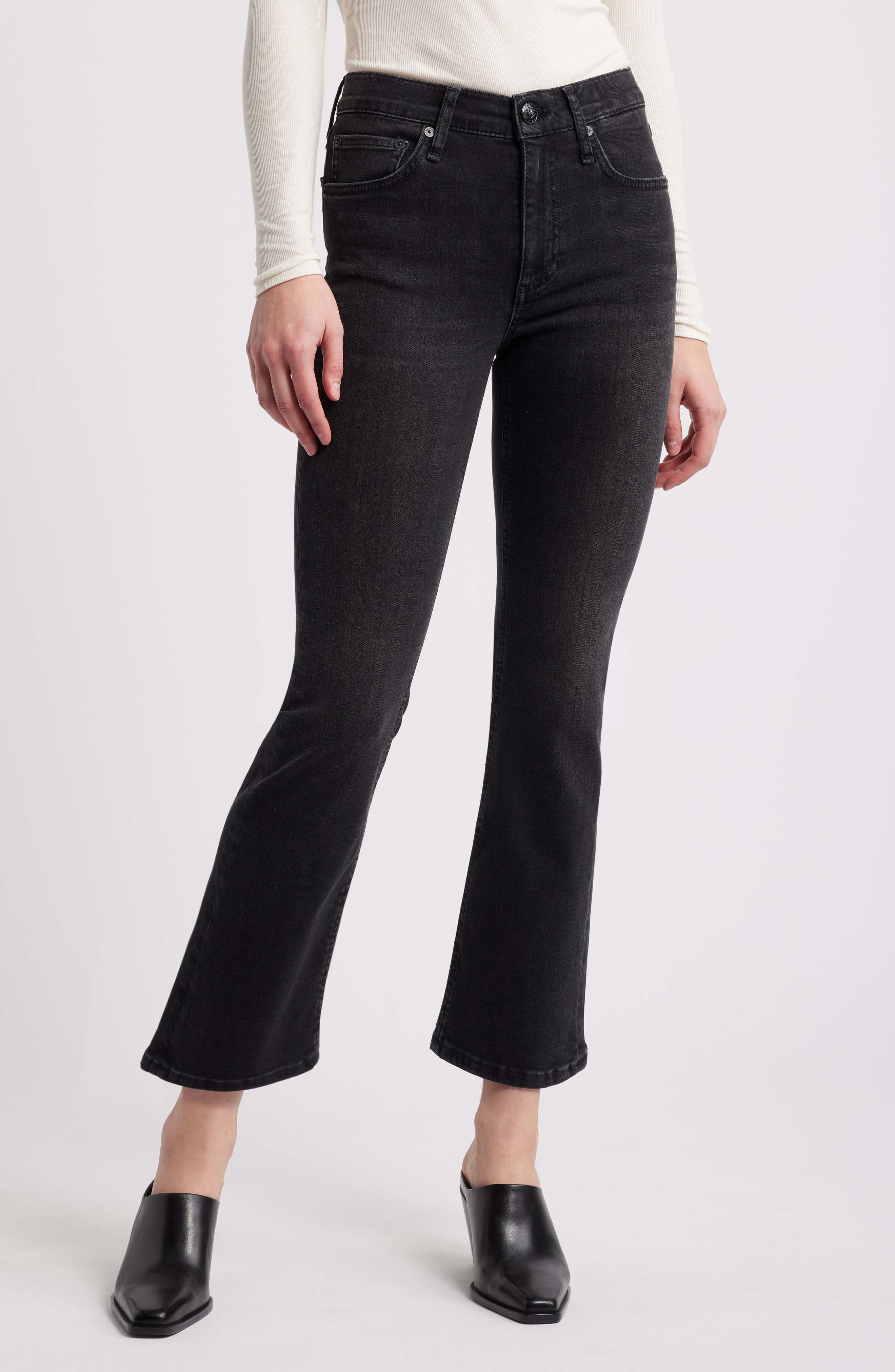 Peyton Mid Rise Ankle Bootcut Jeans - image 1