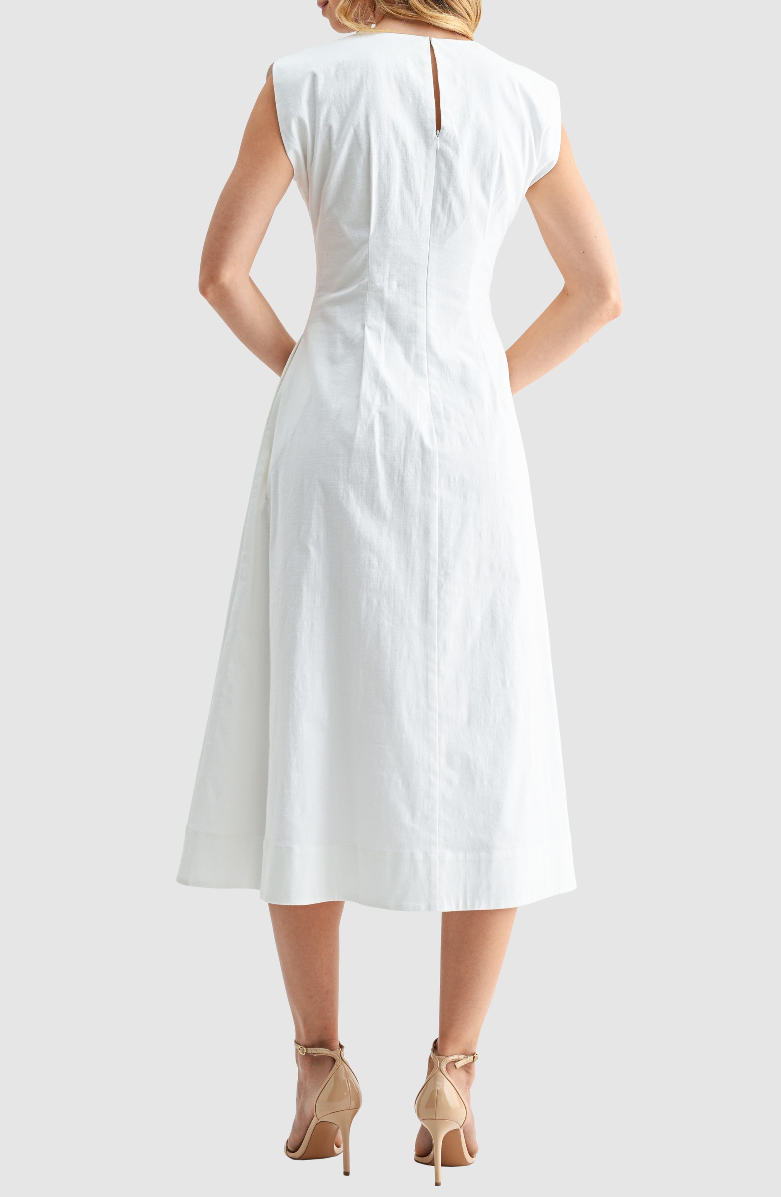 Cinched Midi Dress - image 2
