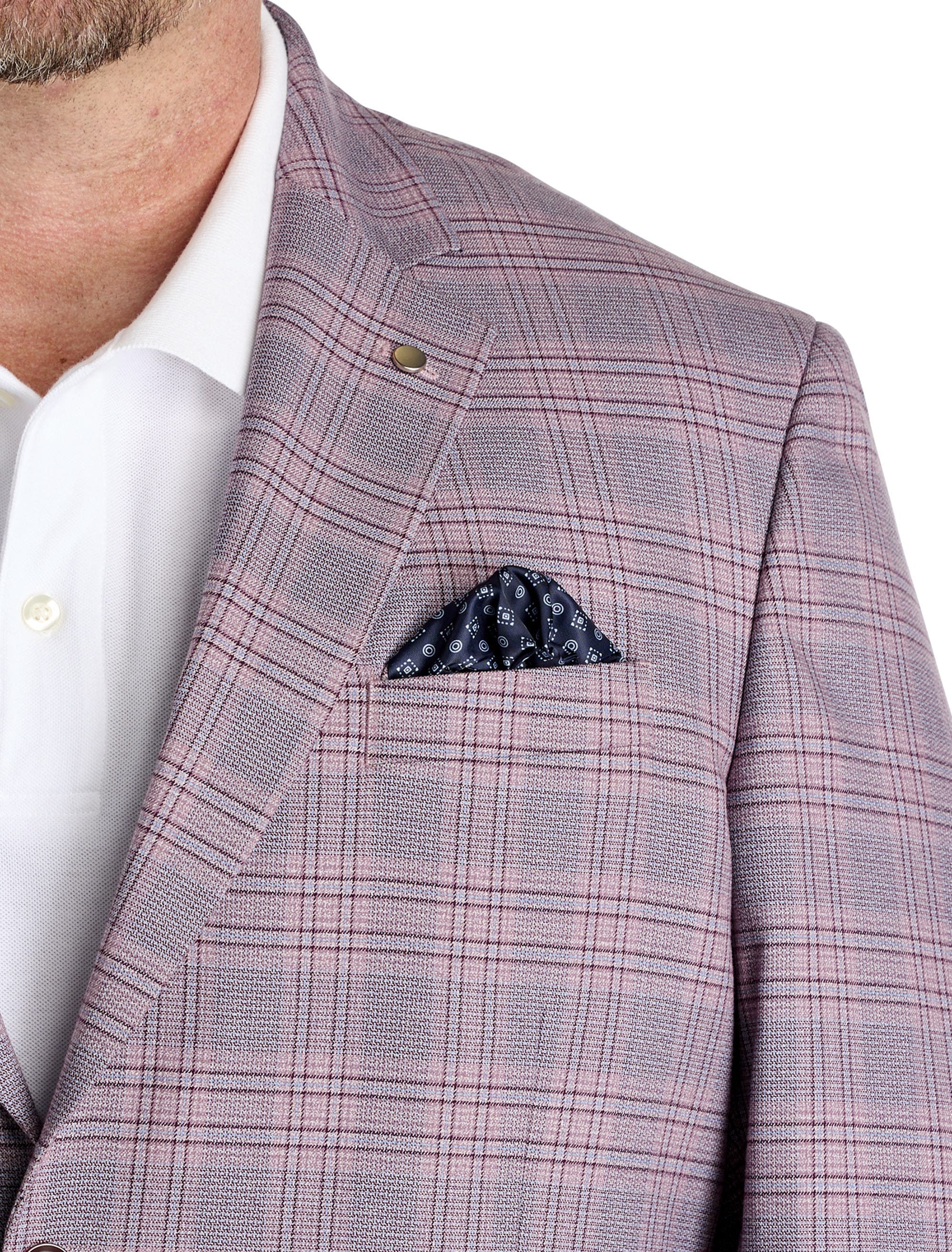 Big & Tall  Springtime Windowpane Sport Coat - image 2