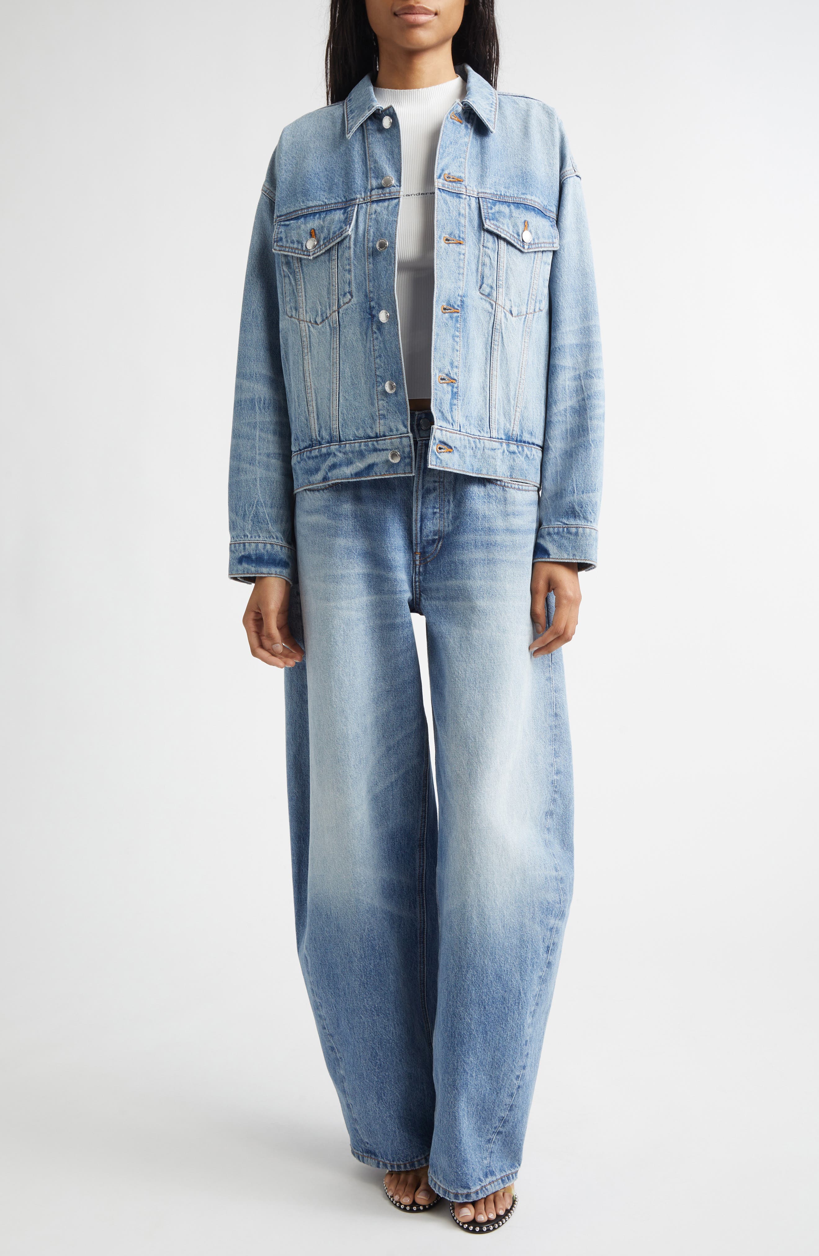 Game Distressed Logo Denim Jacket - image 2