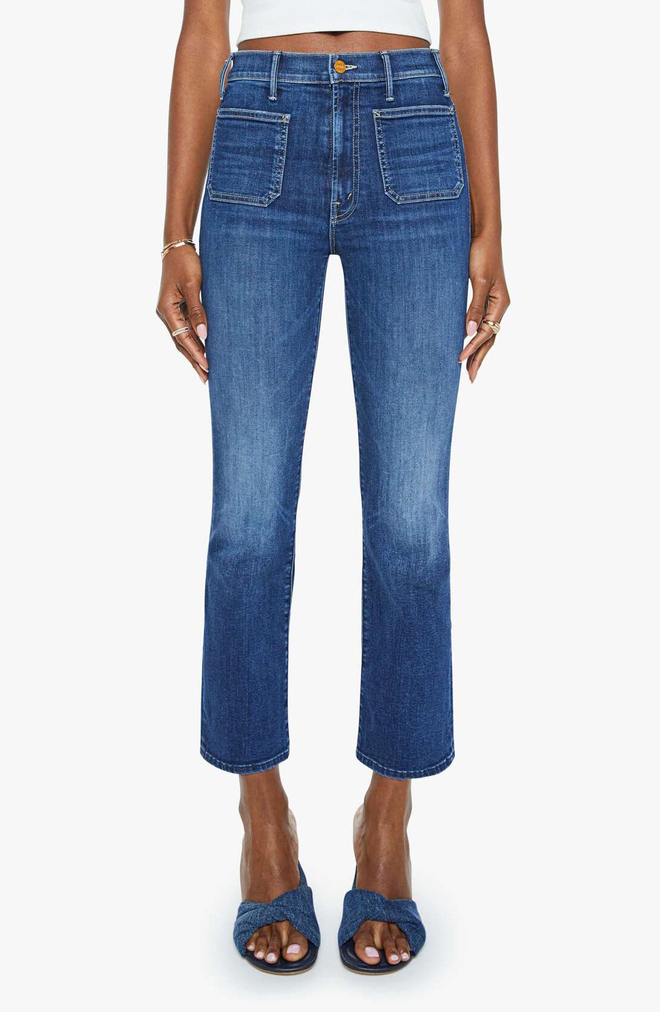 The Hustler Patch Pocket Ankle Bootcut Jeans - image 1