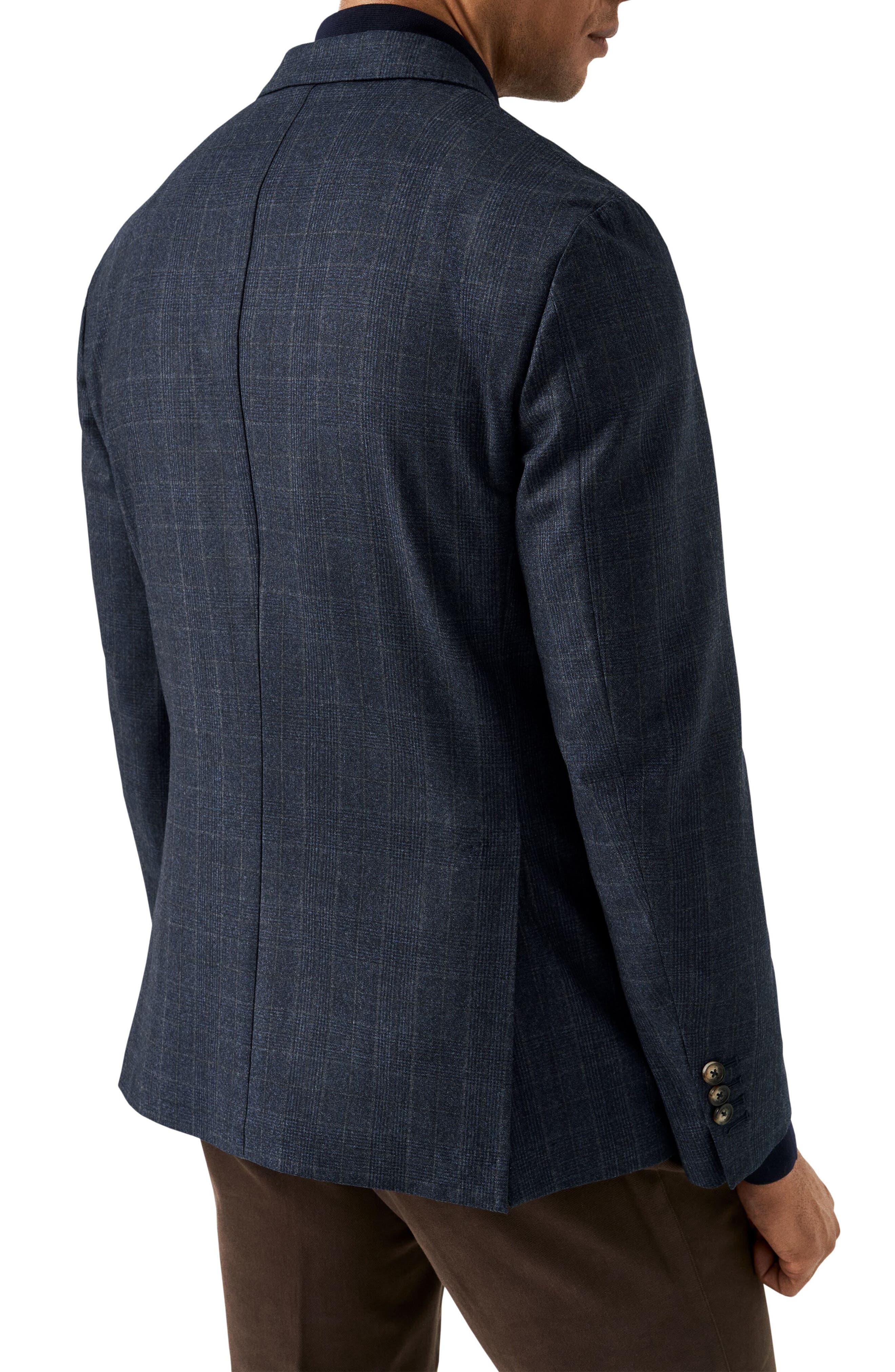Check Wool Soft Sport Coat - image 2