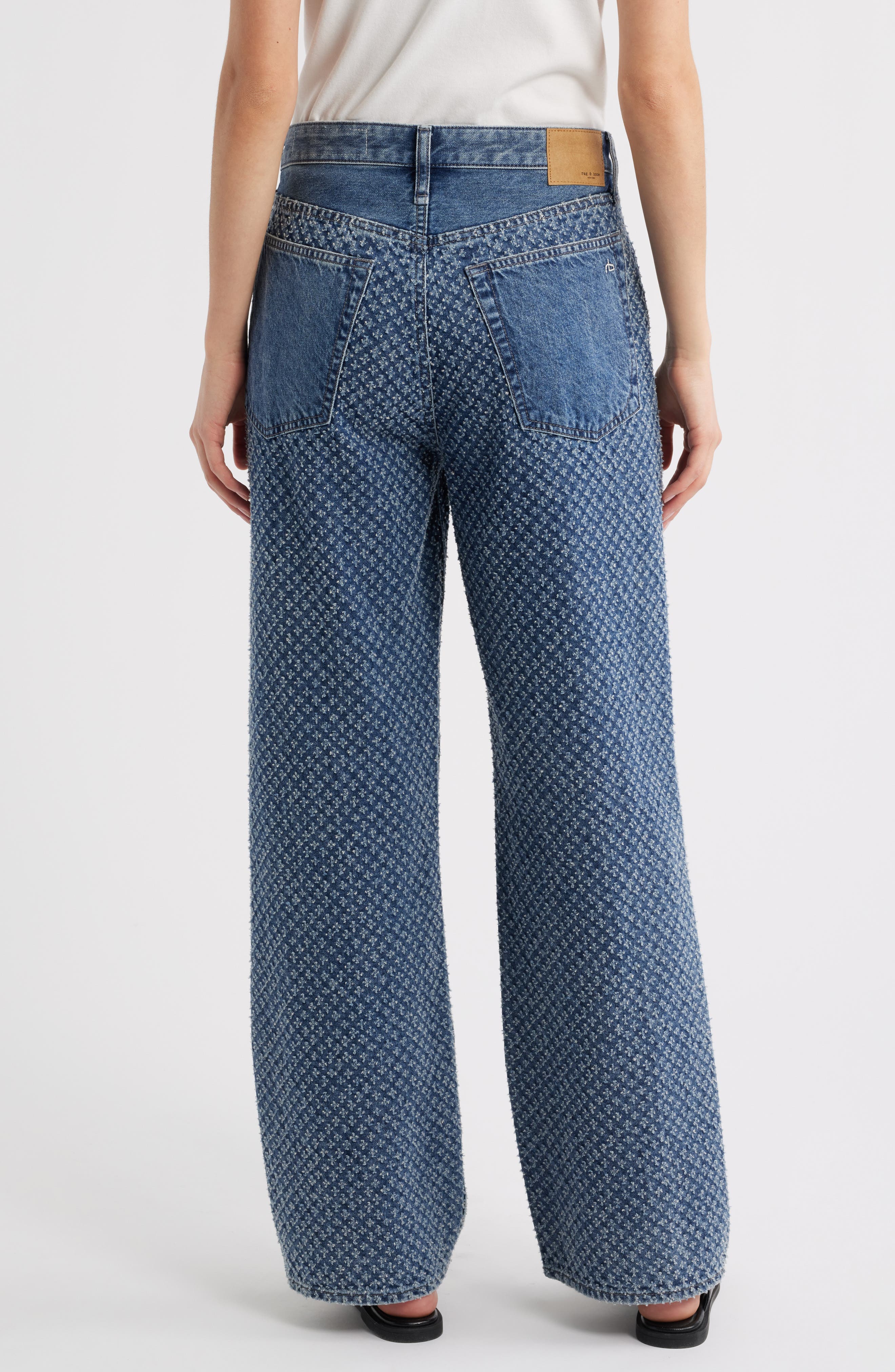 Logan Textured Wide Leg Jeans - image 2
