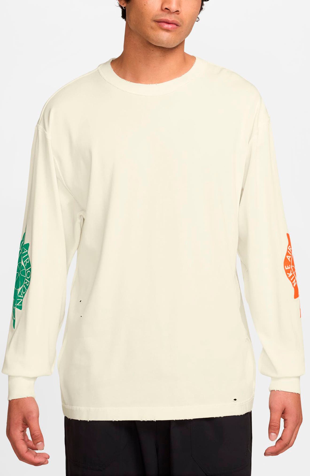 Rare Air Distressed Long Sleeve Graphic T-Shirt - image 1