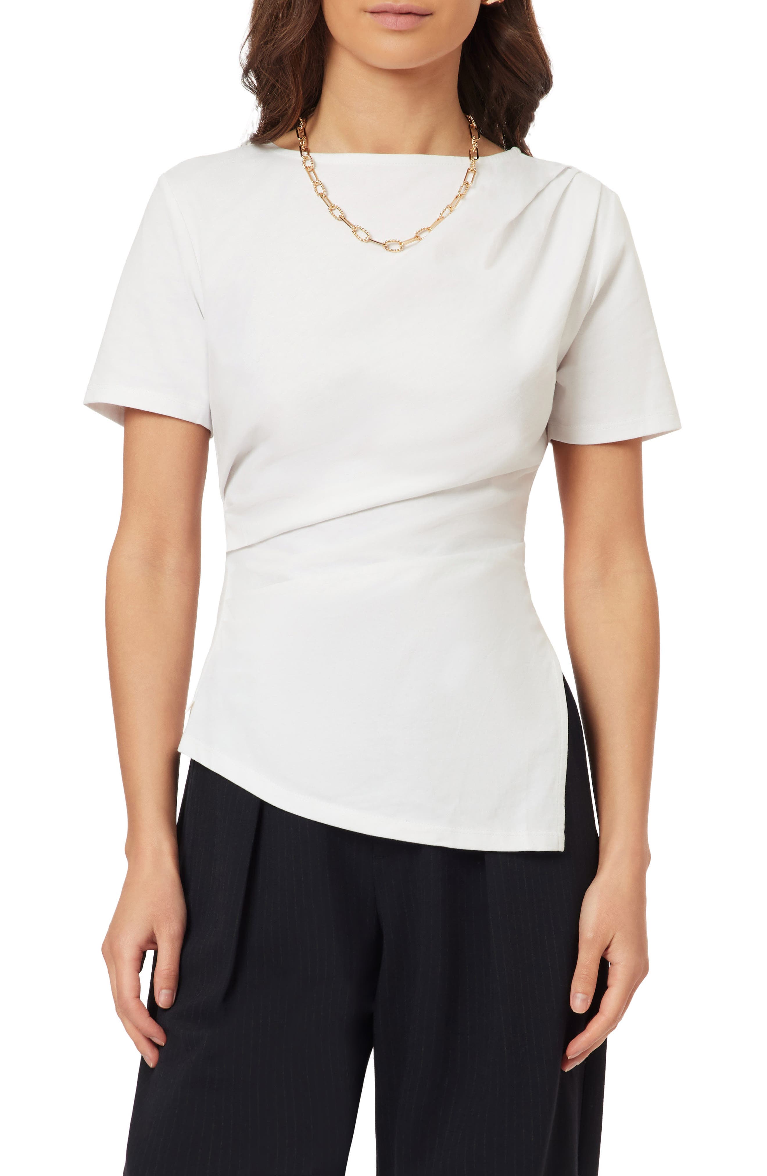 Gathered Asymmetric Tee - image 3