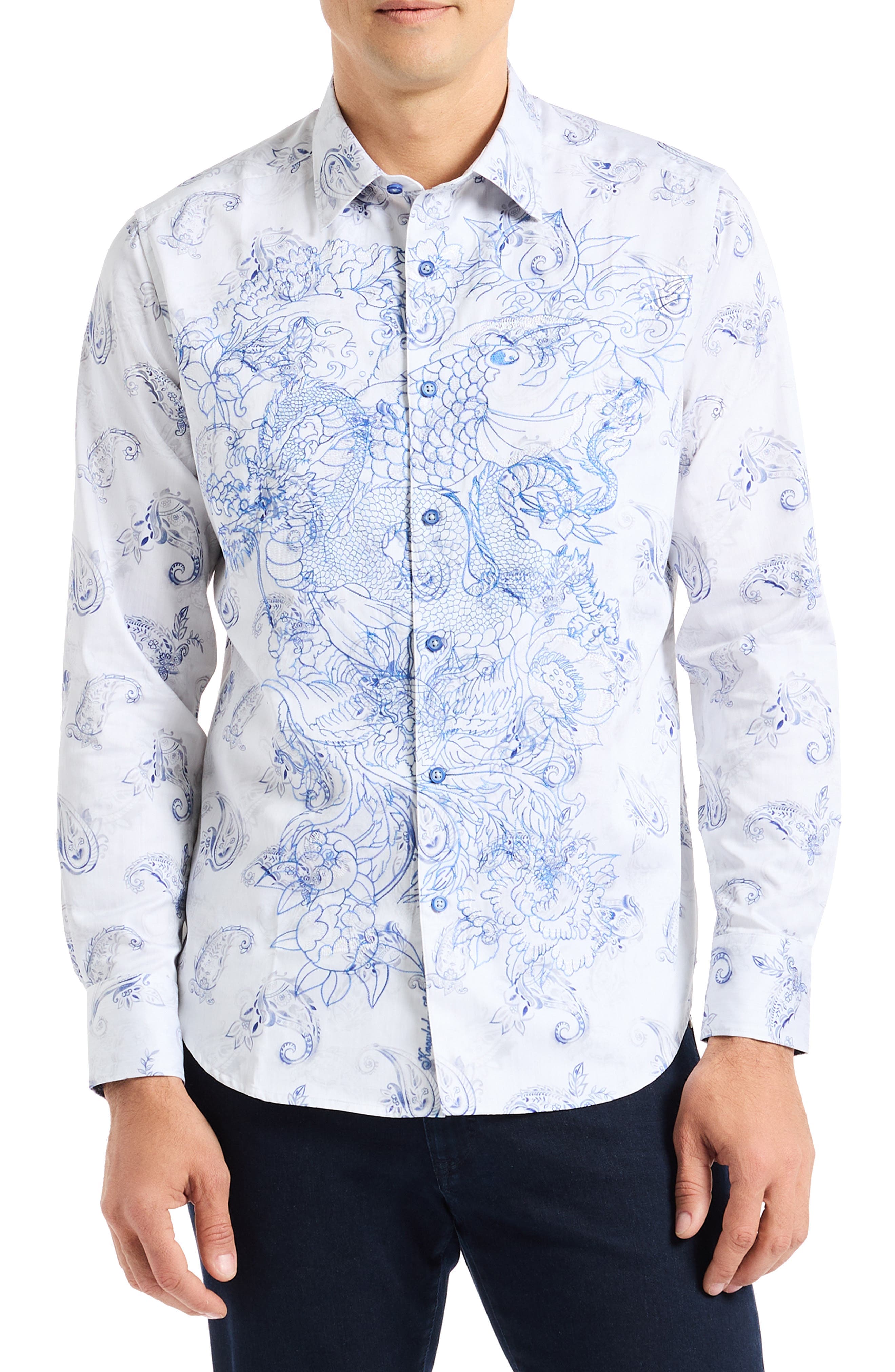 Ramsey Long Sleeve Button-Up Shirt - image 1