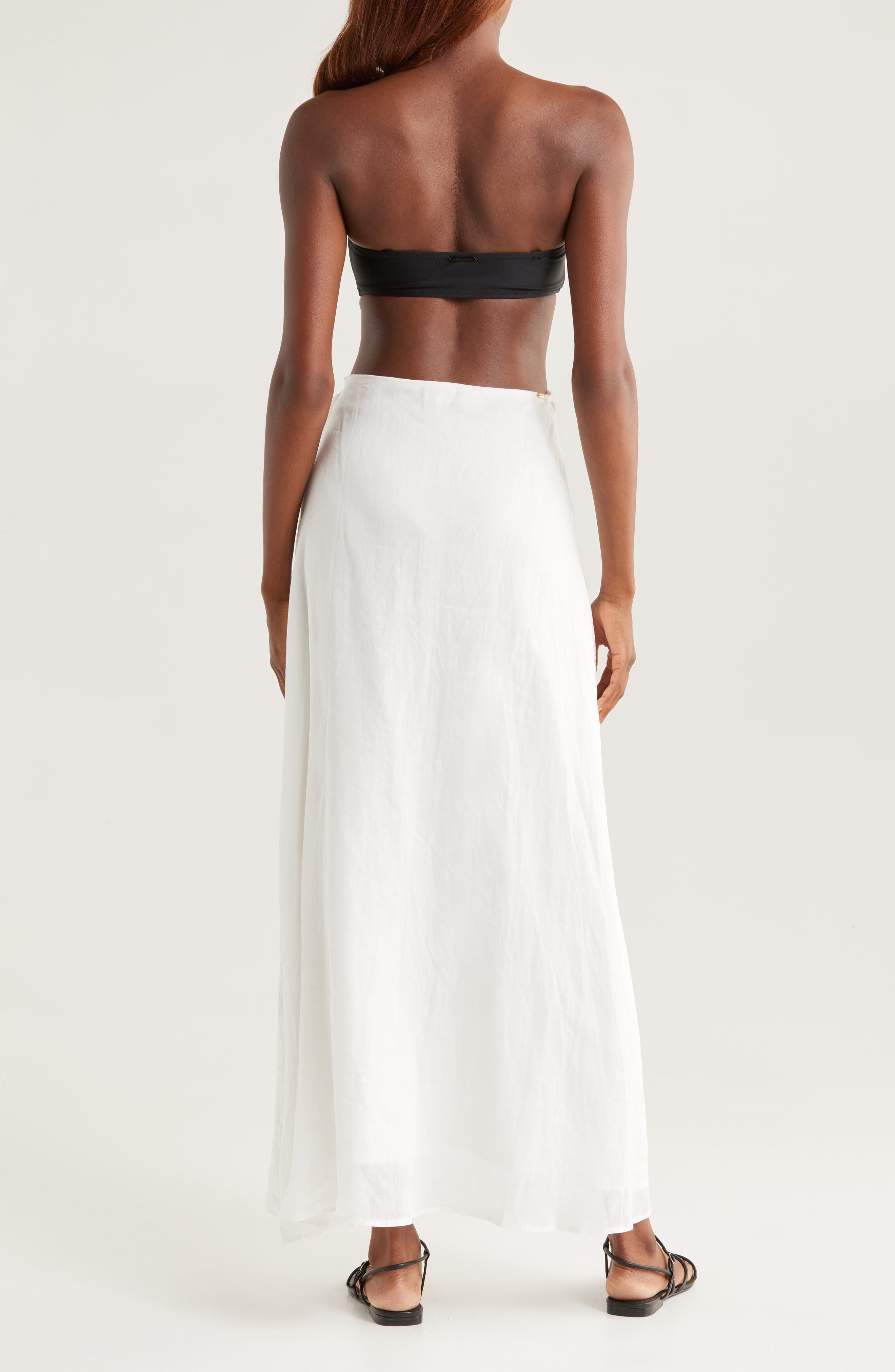 Lia Line Midi Cover-up Wrap Skirt - image 2