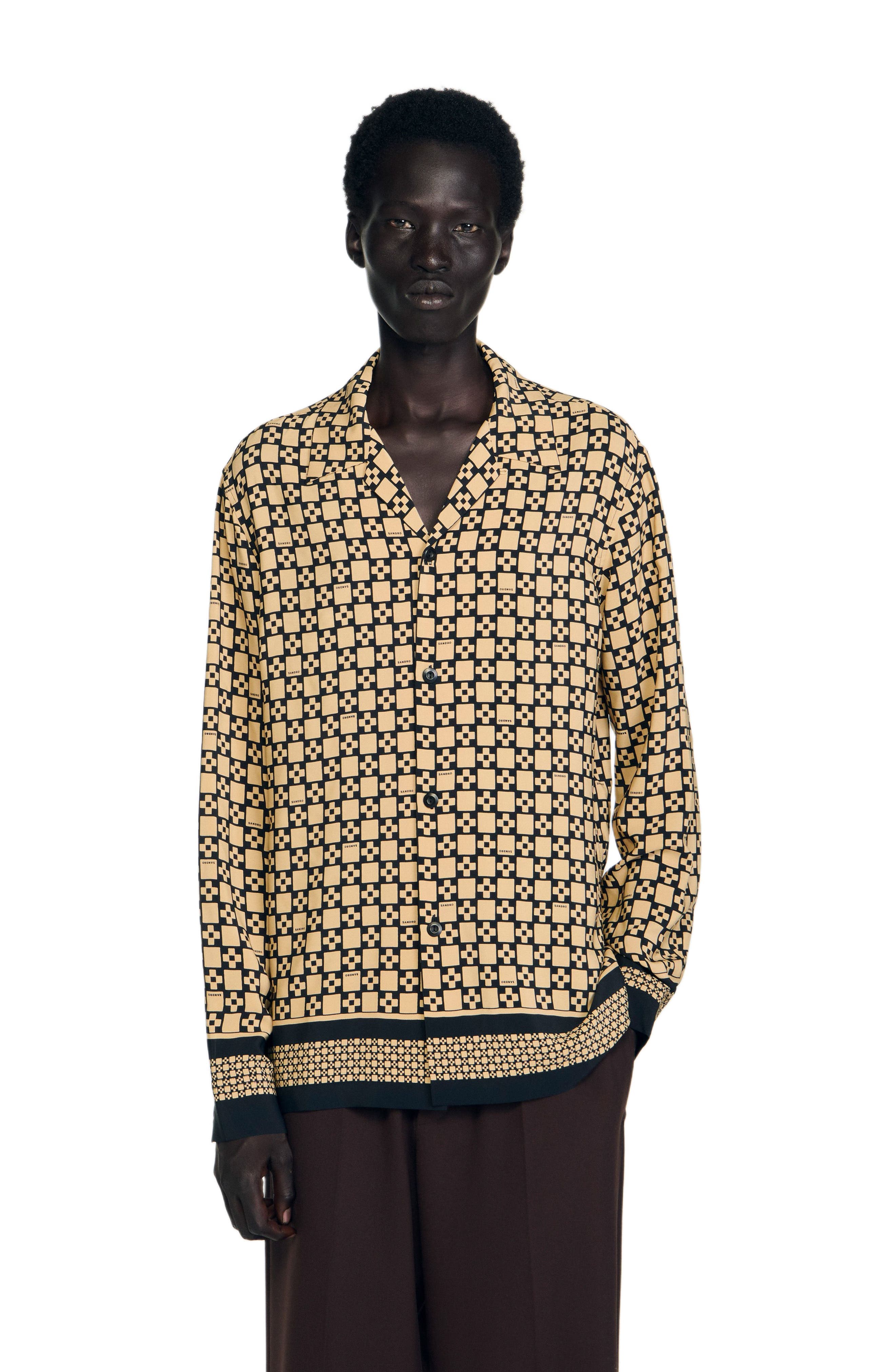 Square cross long sleeve shirt - image 3