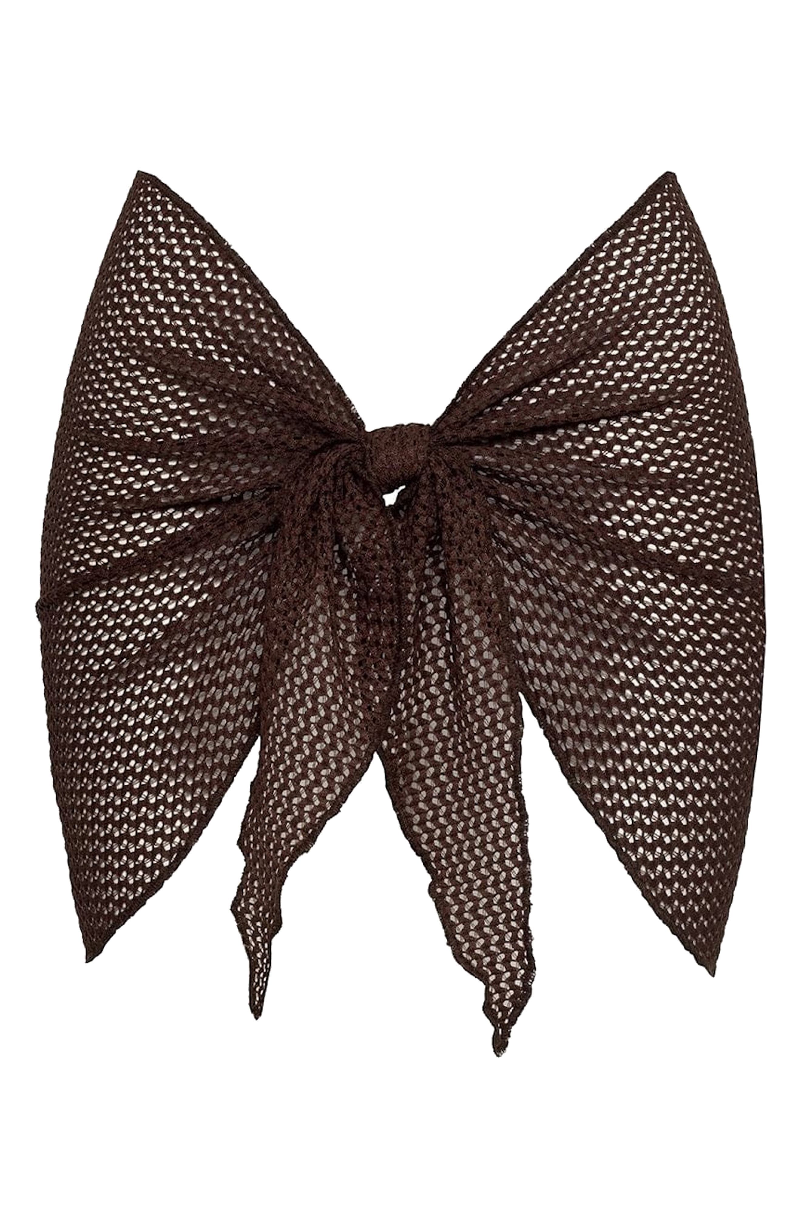 Espresso Sheer Cover-Up Sarong - image 1
