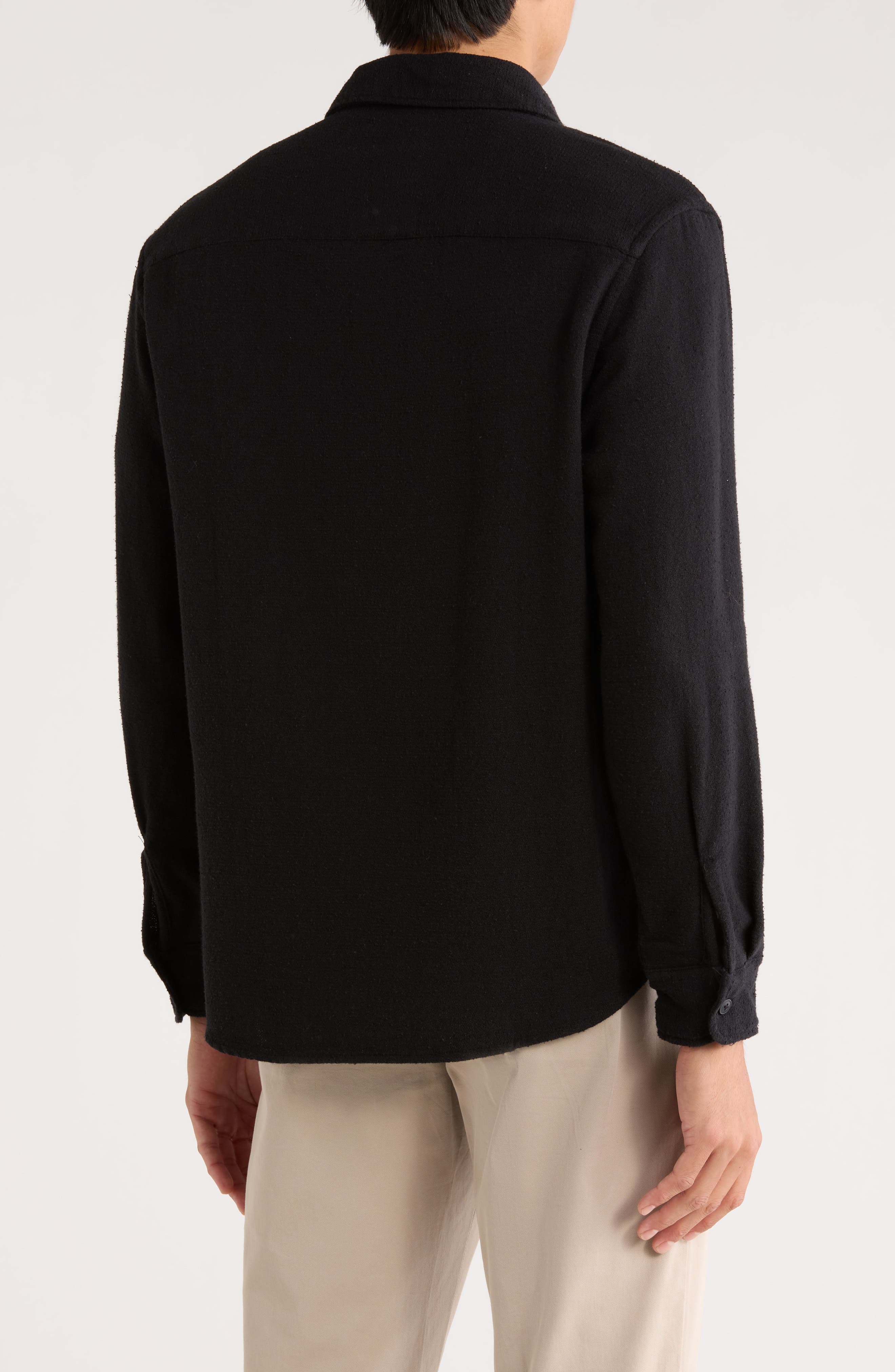 Relaxed Fit Textured Button-Up Shirt - image 2