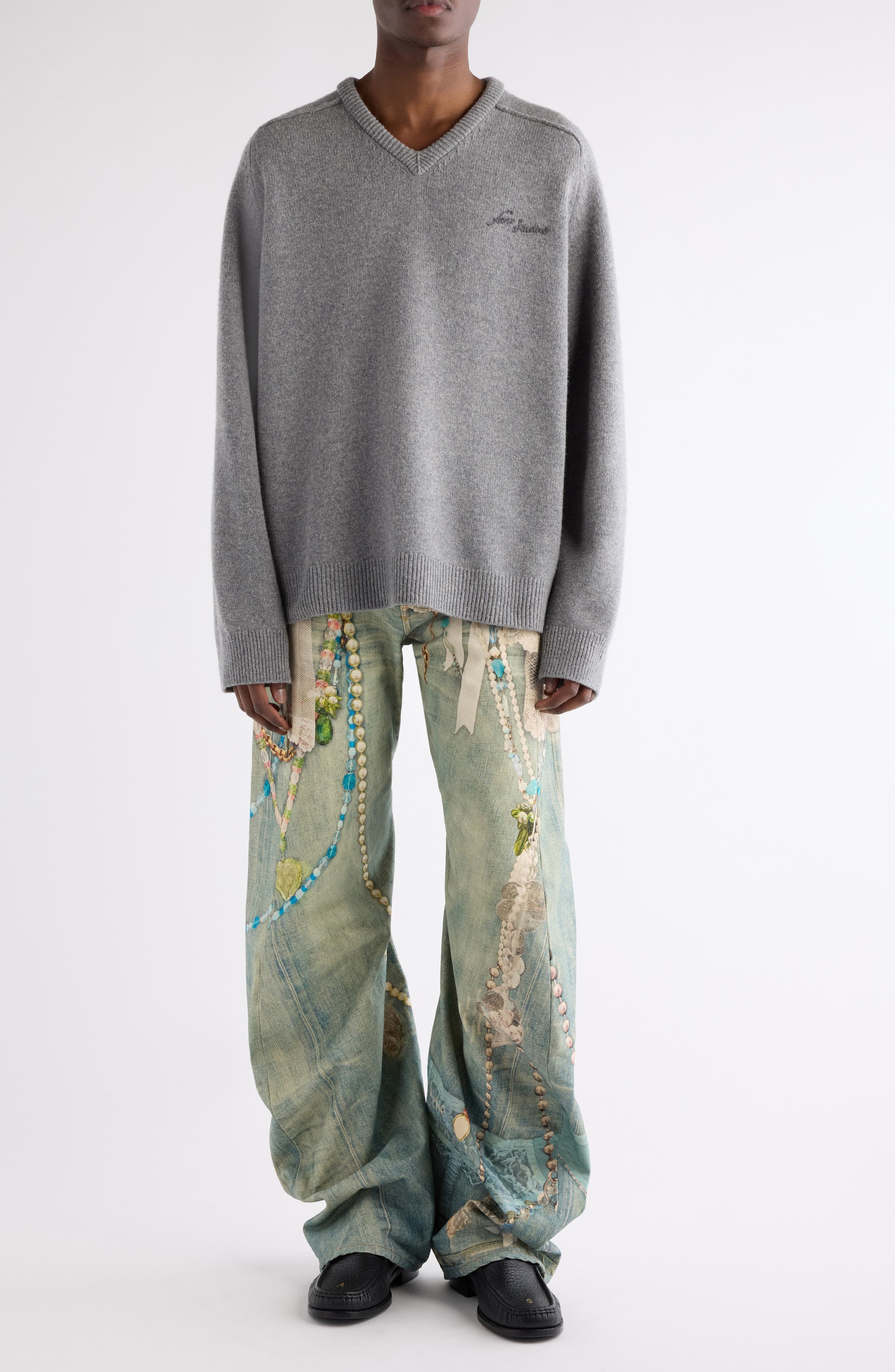 2006M Relaxed Fit Trompe l'Oeil Jeans - image 2