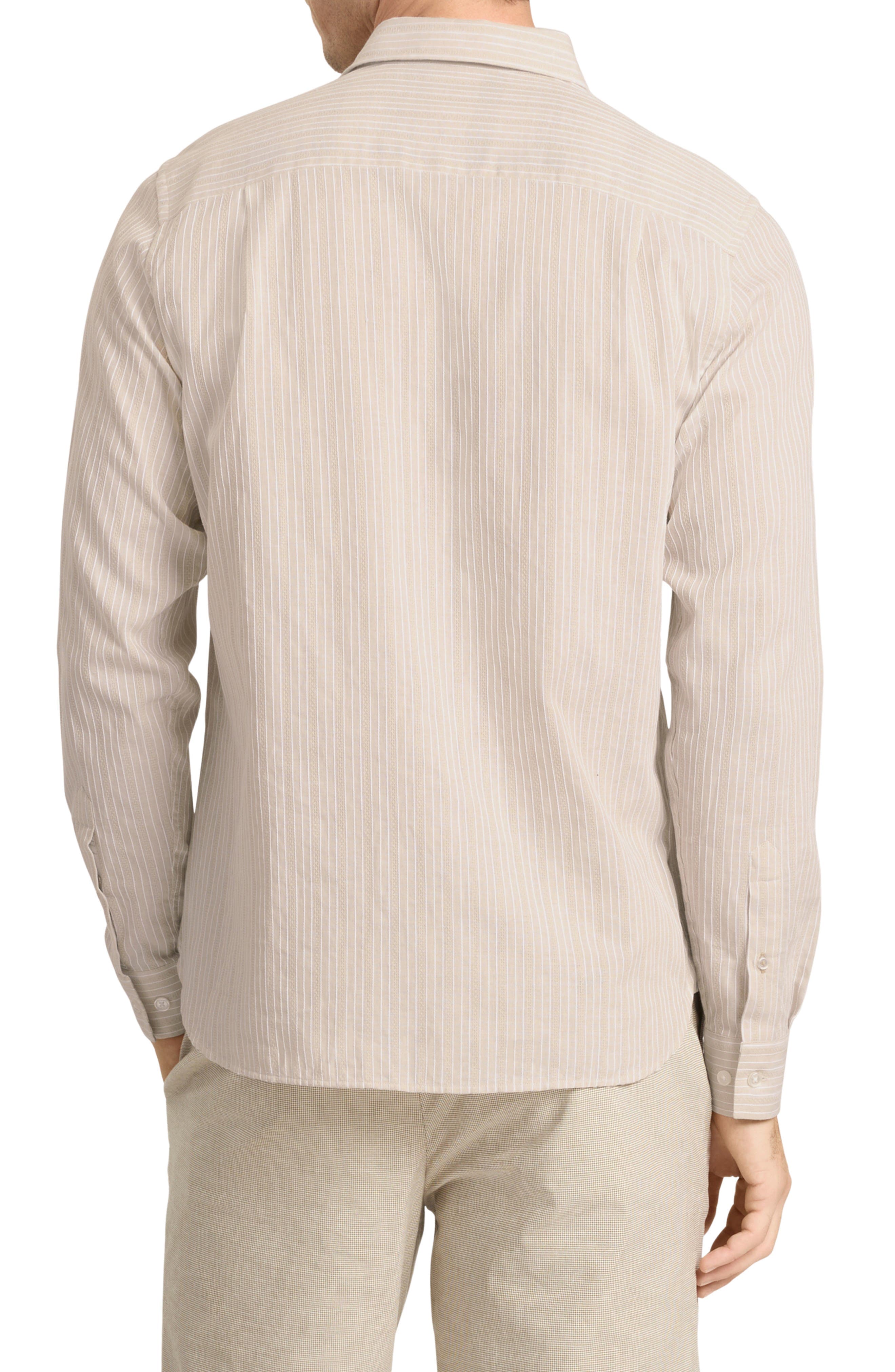 Stripe Long Sleeve Button-Up Shirt - image 2