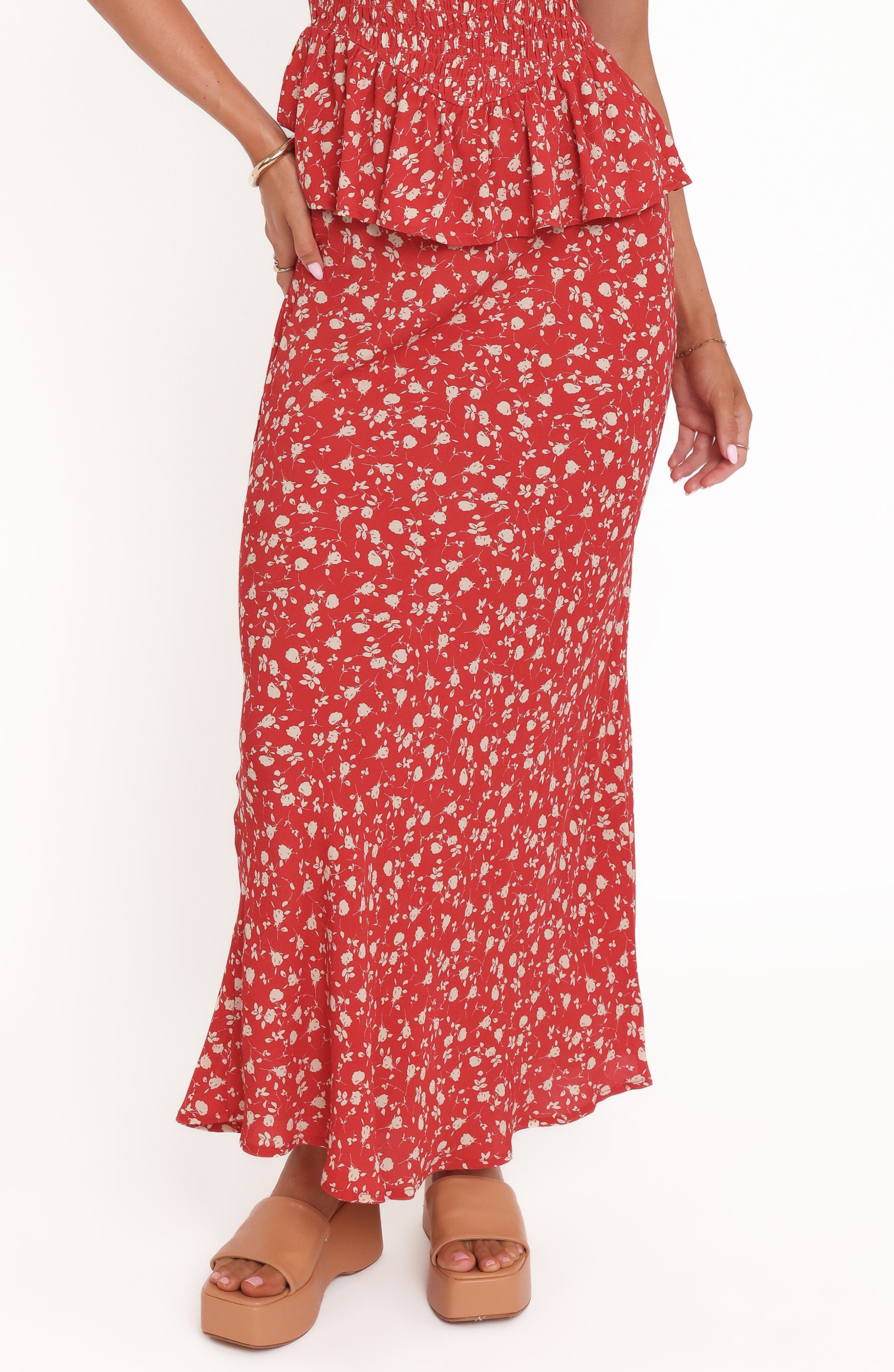 Zoella Floral Print Maxi Skirt - image 1