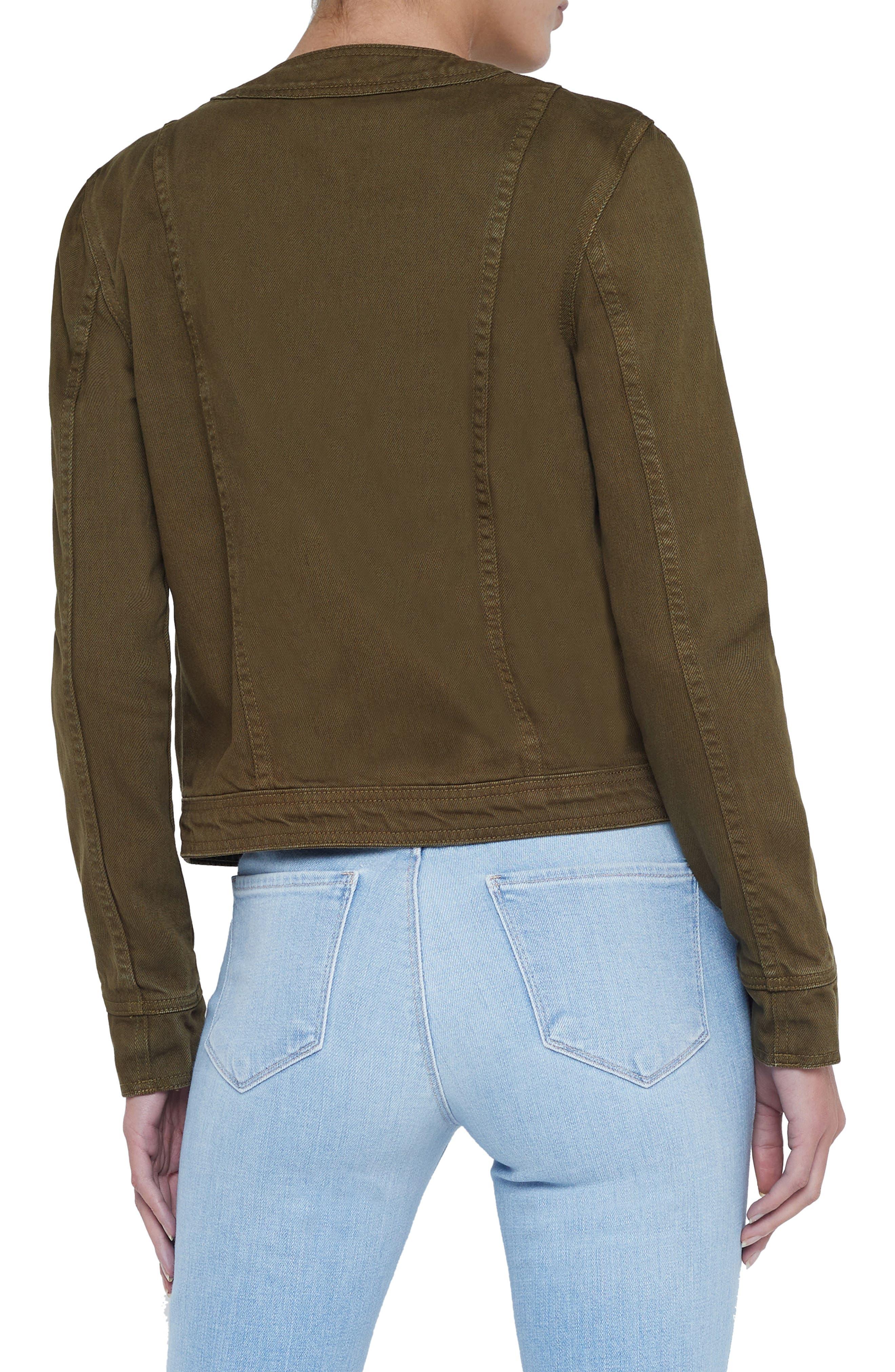 Yari Collarless Denim Jacket - image 2