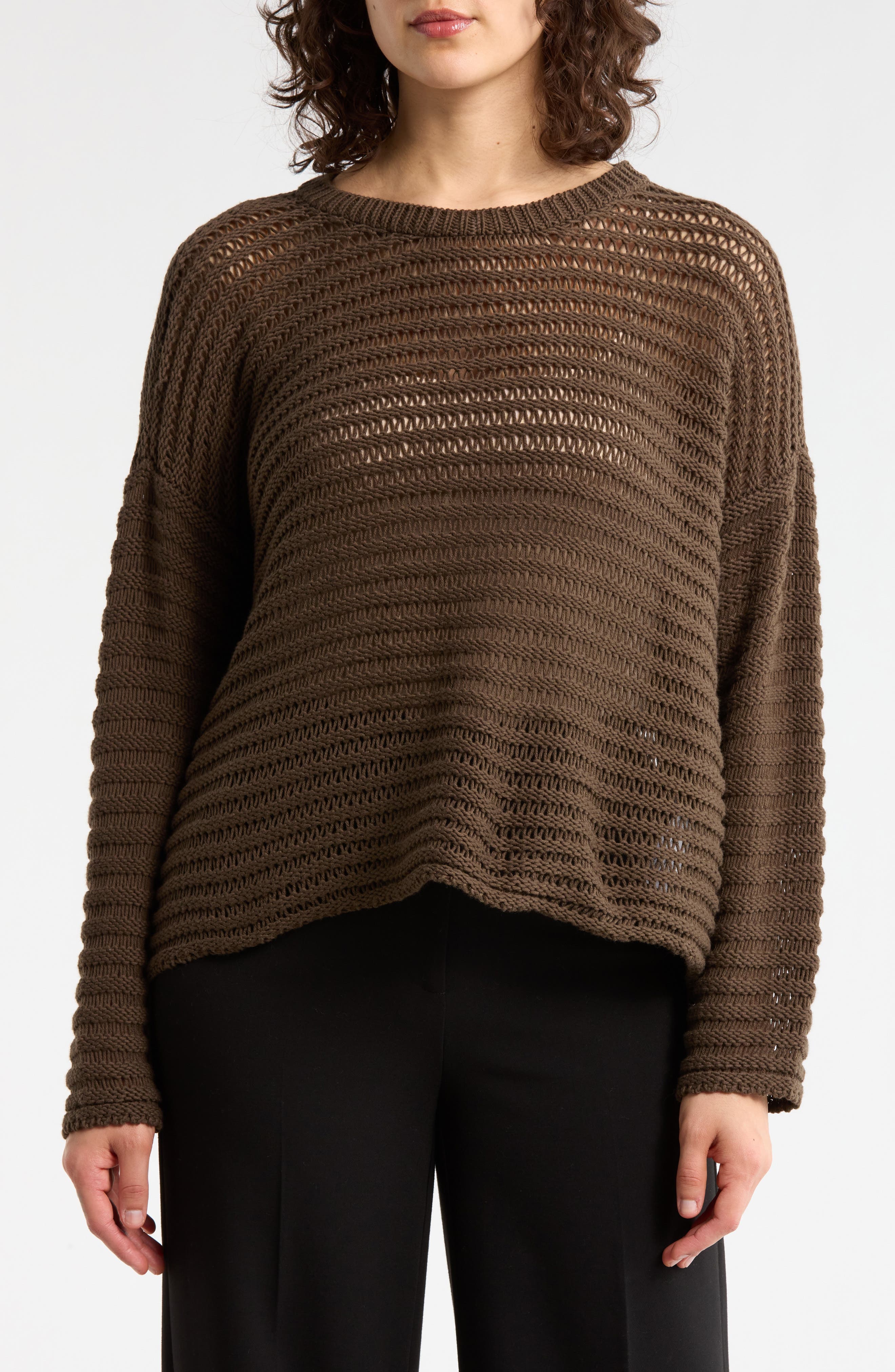 Crewneck Oversize Organic Cotton Sweater - image 3