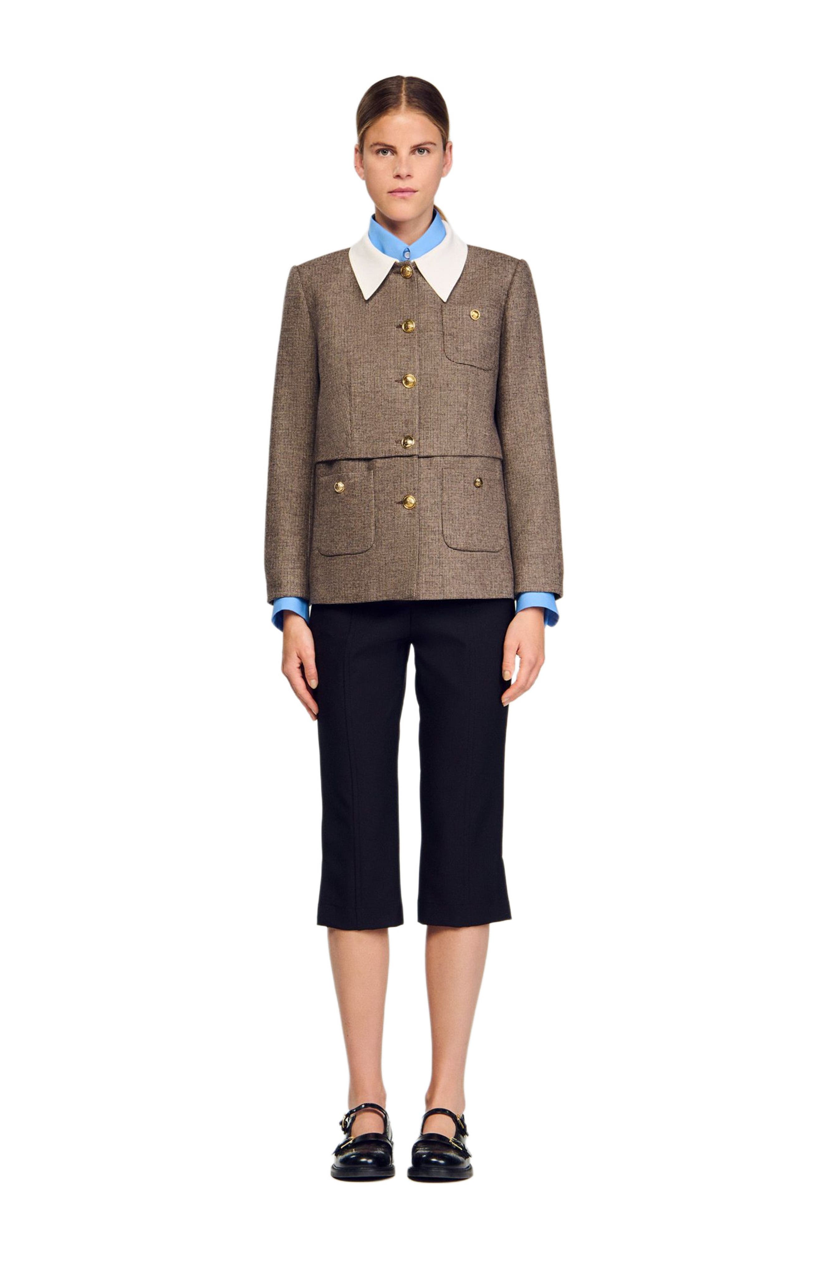 Houndstooth suit jacket - image 2