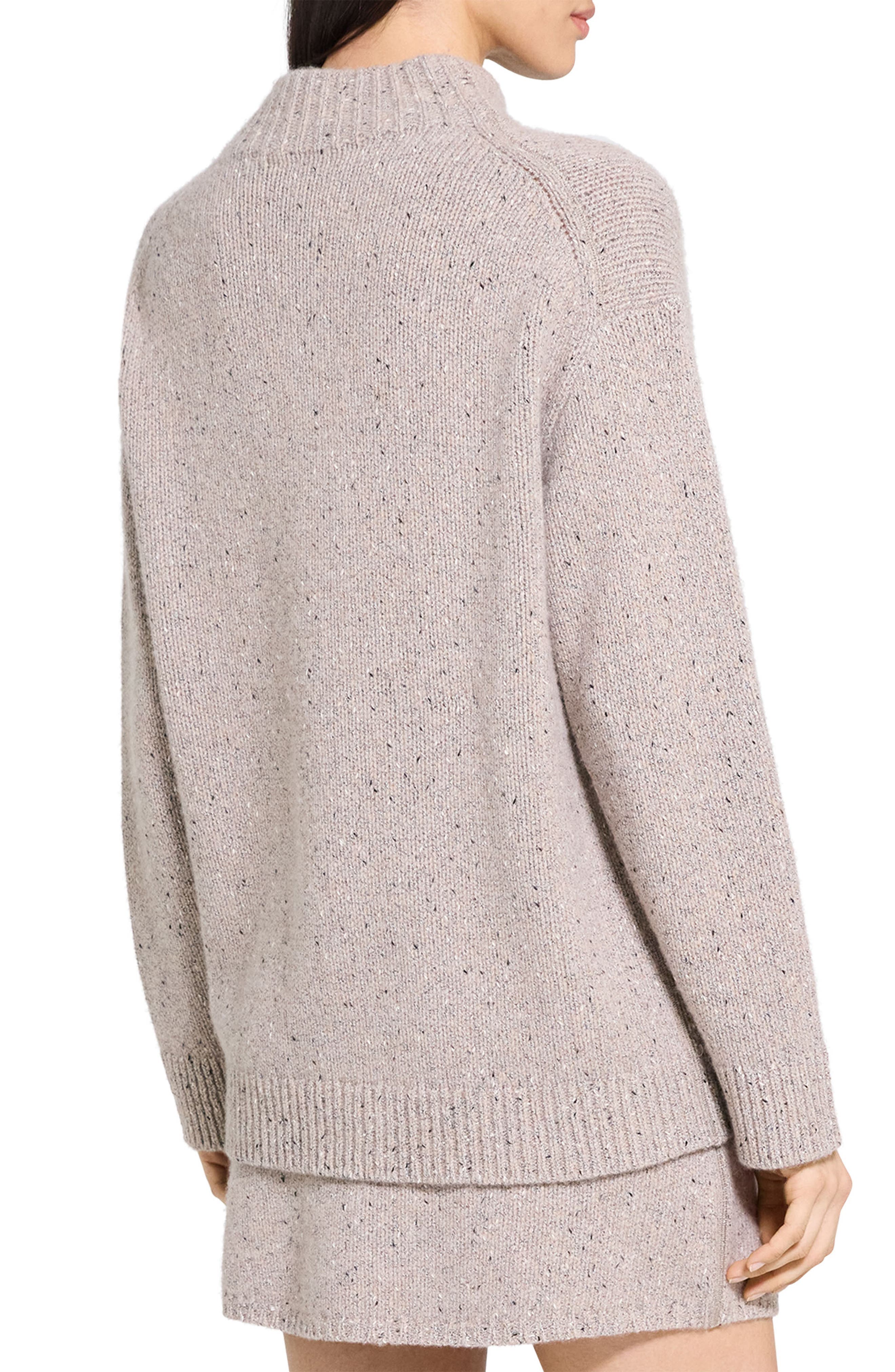 Tie Neck Wool Blend Sweater - image 2