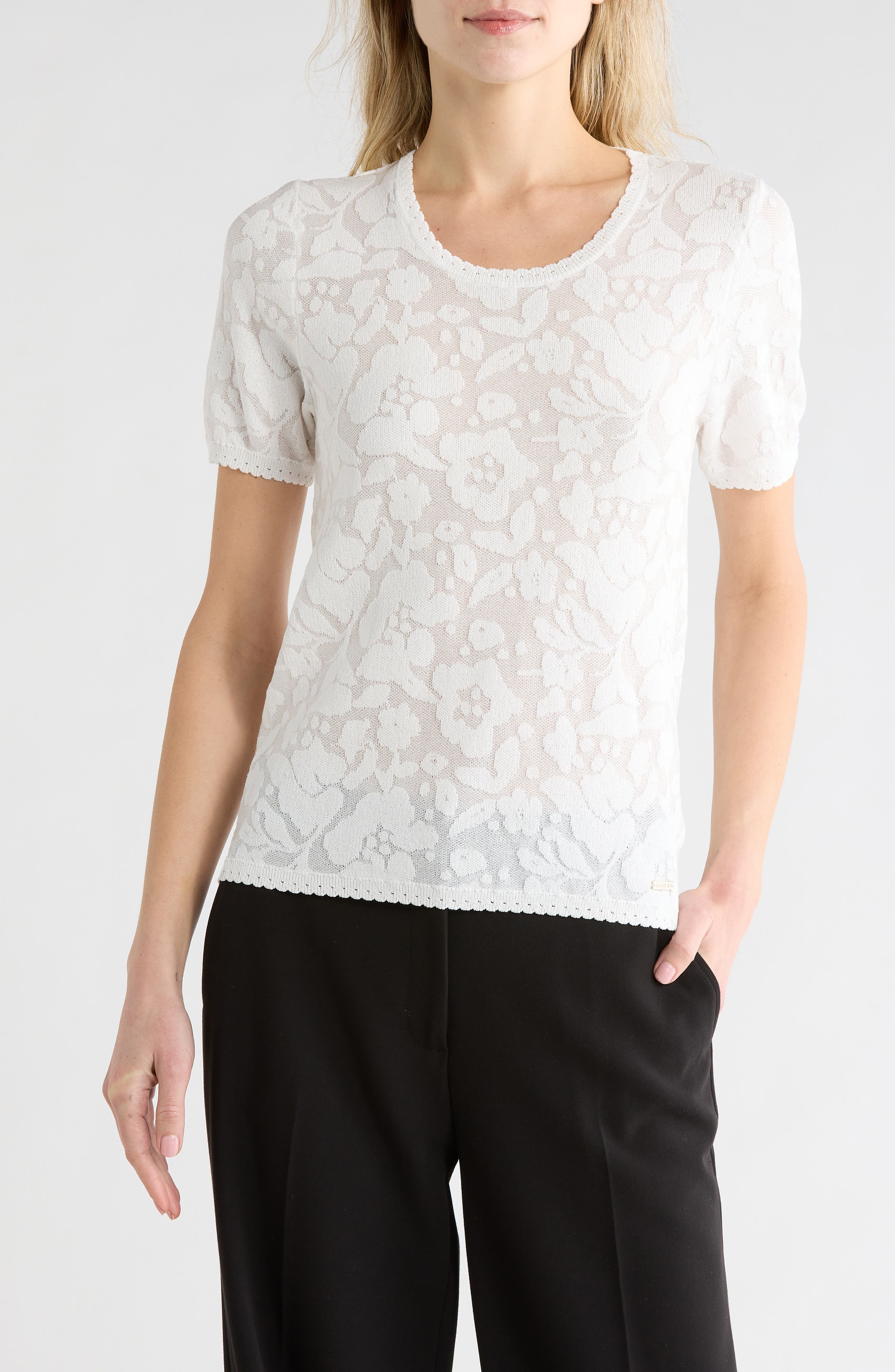 Burnout Floral Top - image 1
