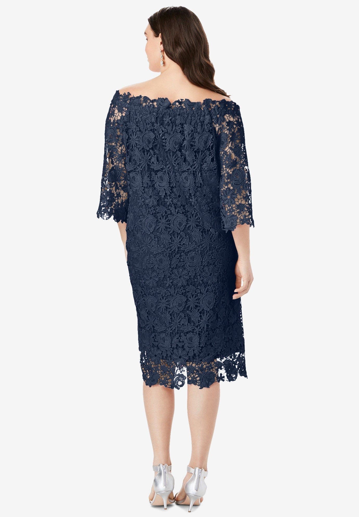 Off The Shoulder Lace Dress - image 4