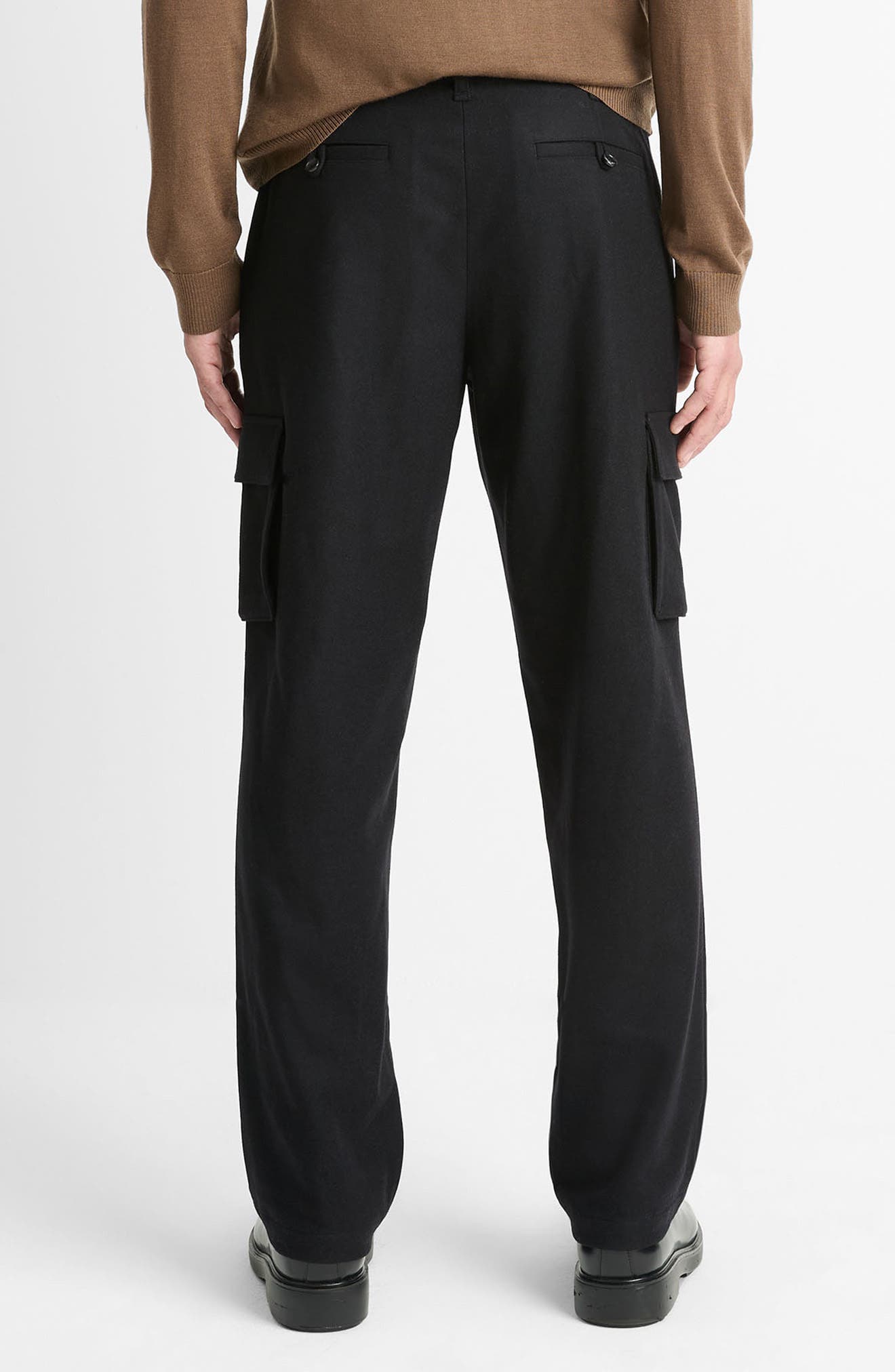 Wool Blend Flannel Cargo Pants - image 2