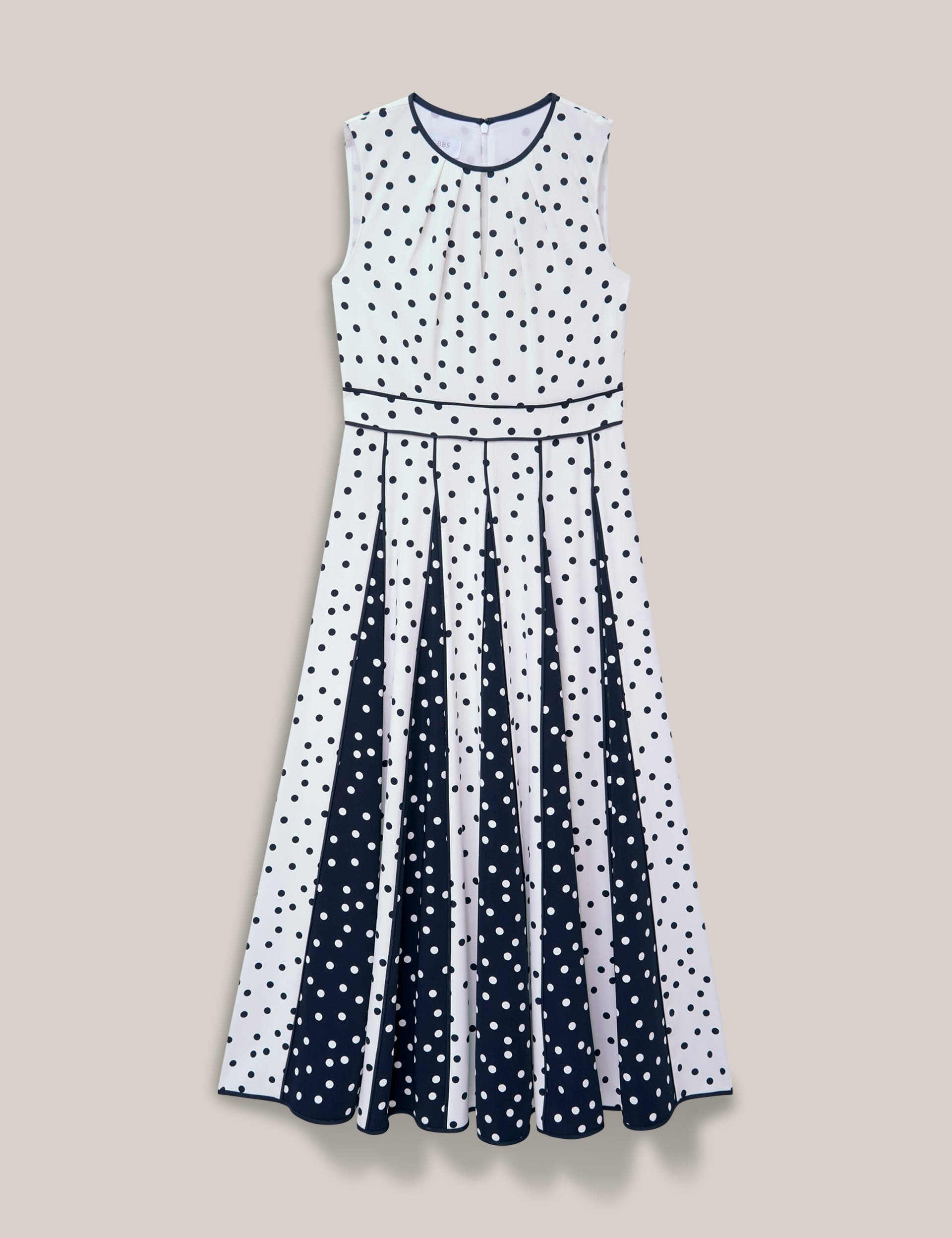Angelica Pleated Fit-Flare Midi Dress - image 2