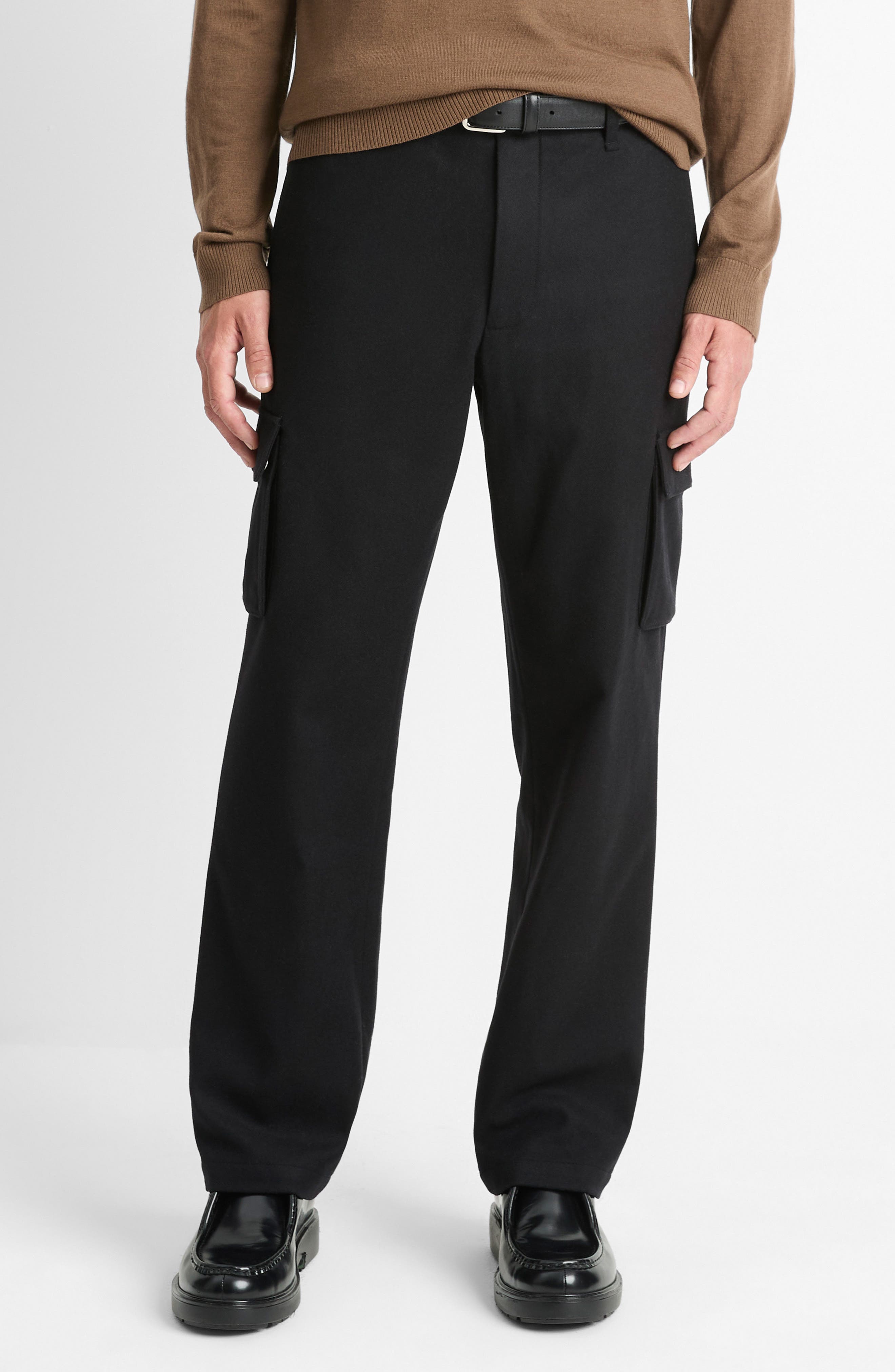 Wool Blend Flannel Cargo Pants - image 1