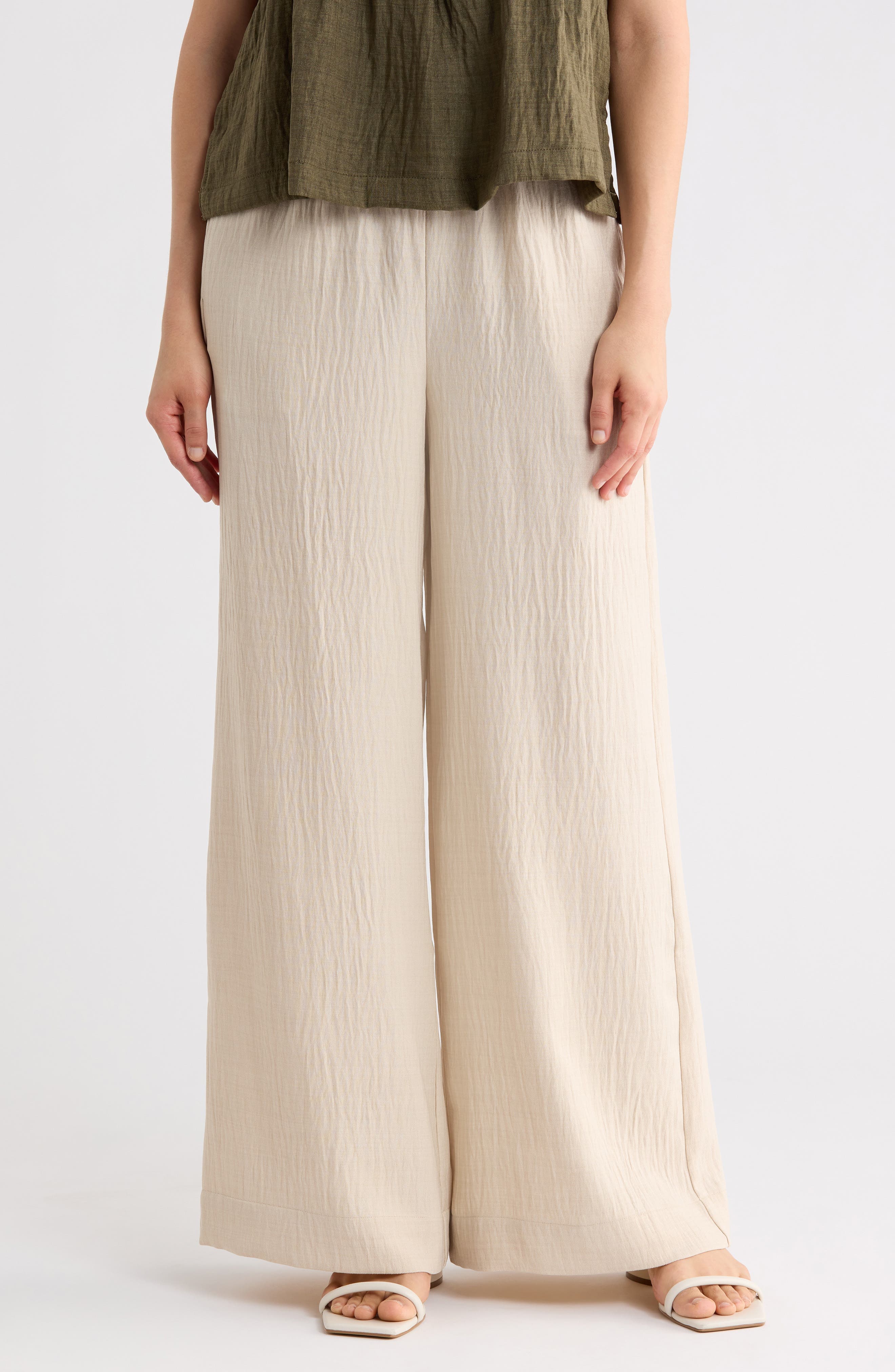 Woven Drawstring Pants - image 1