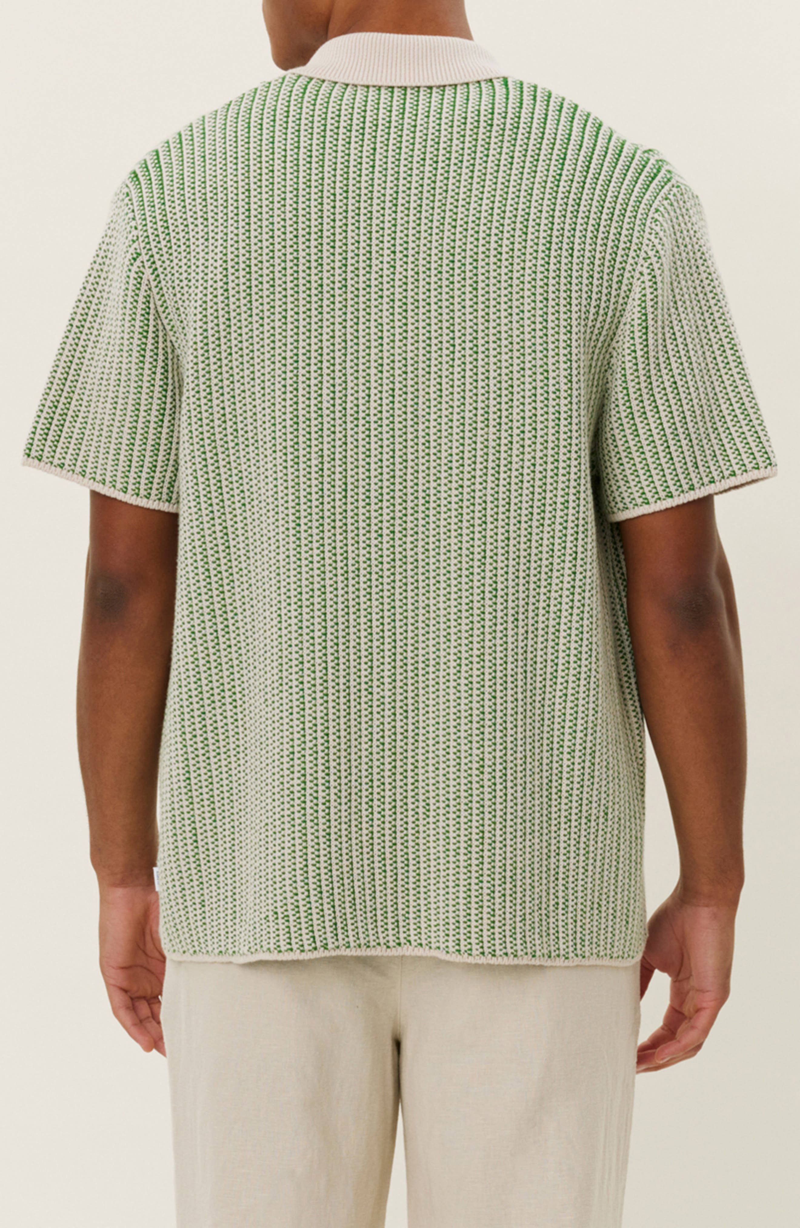 Easton Short Sleeve Button-Up Sweater - image 2