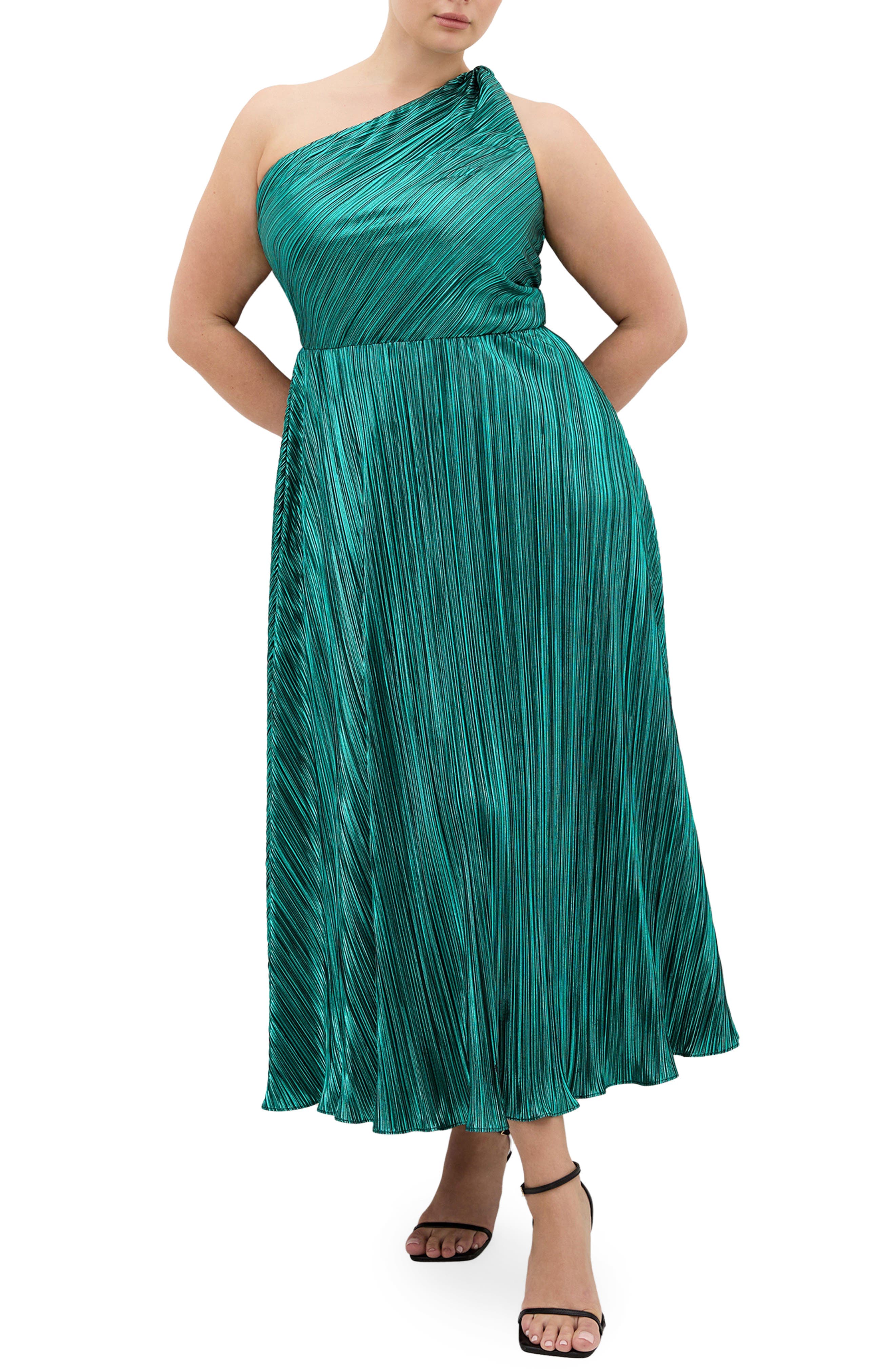 Kamila Metallic One-Shoulder Maxi Dress - image 3